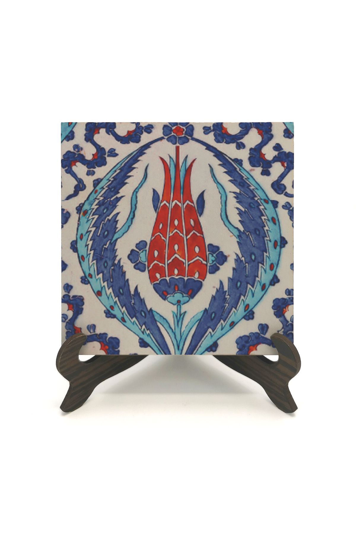 Sadrazam-Rüstempaşa Mosque Tile Pattern Printed MDF Frame 2