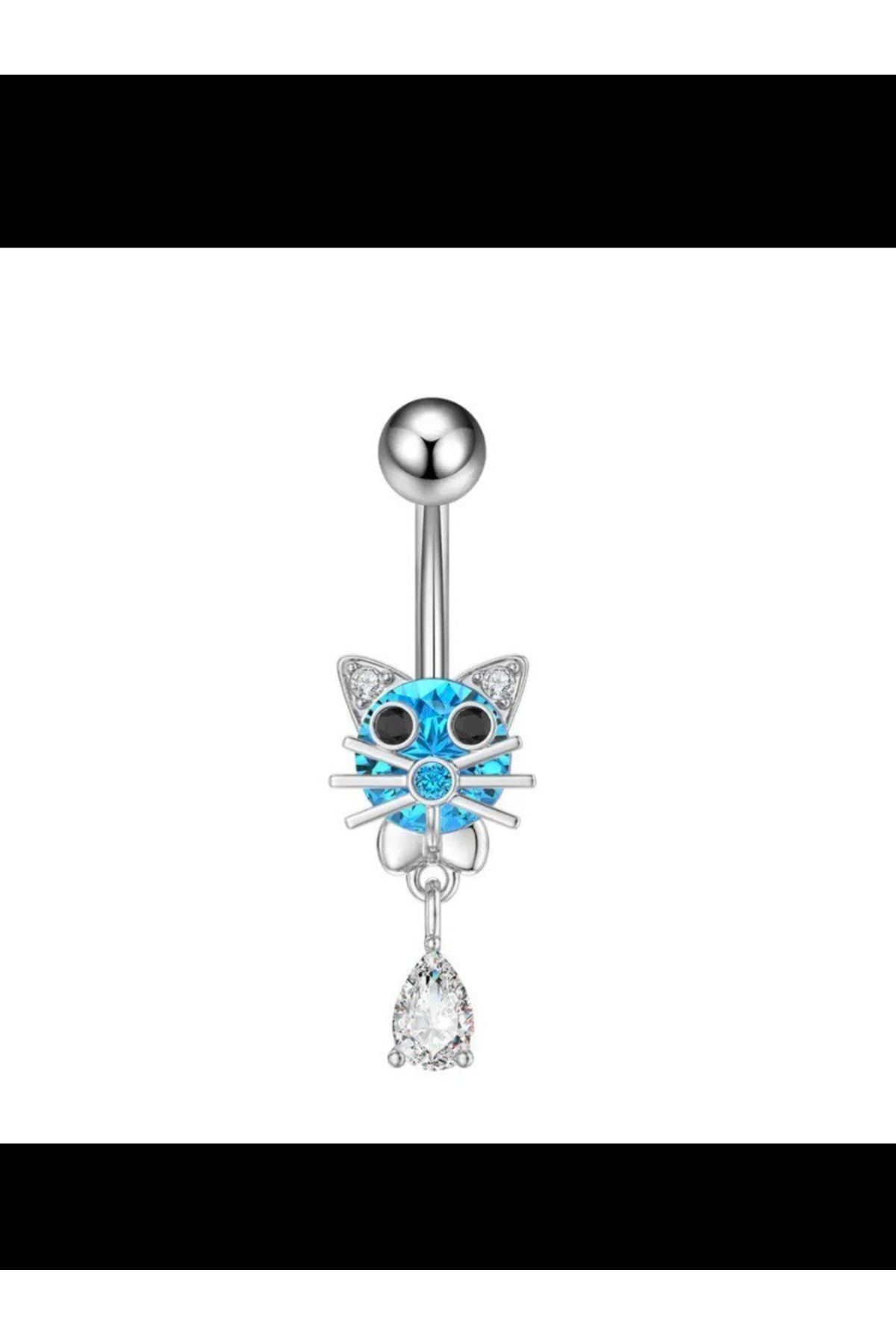 Cat belly store button ring