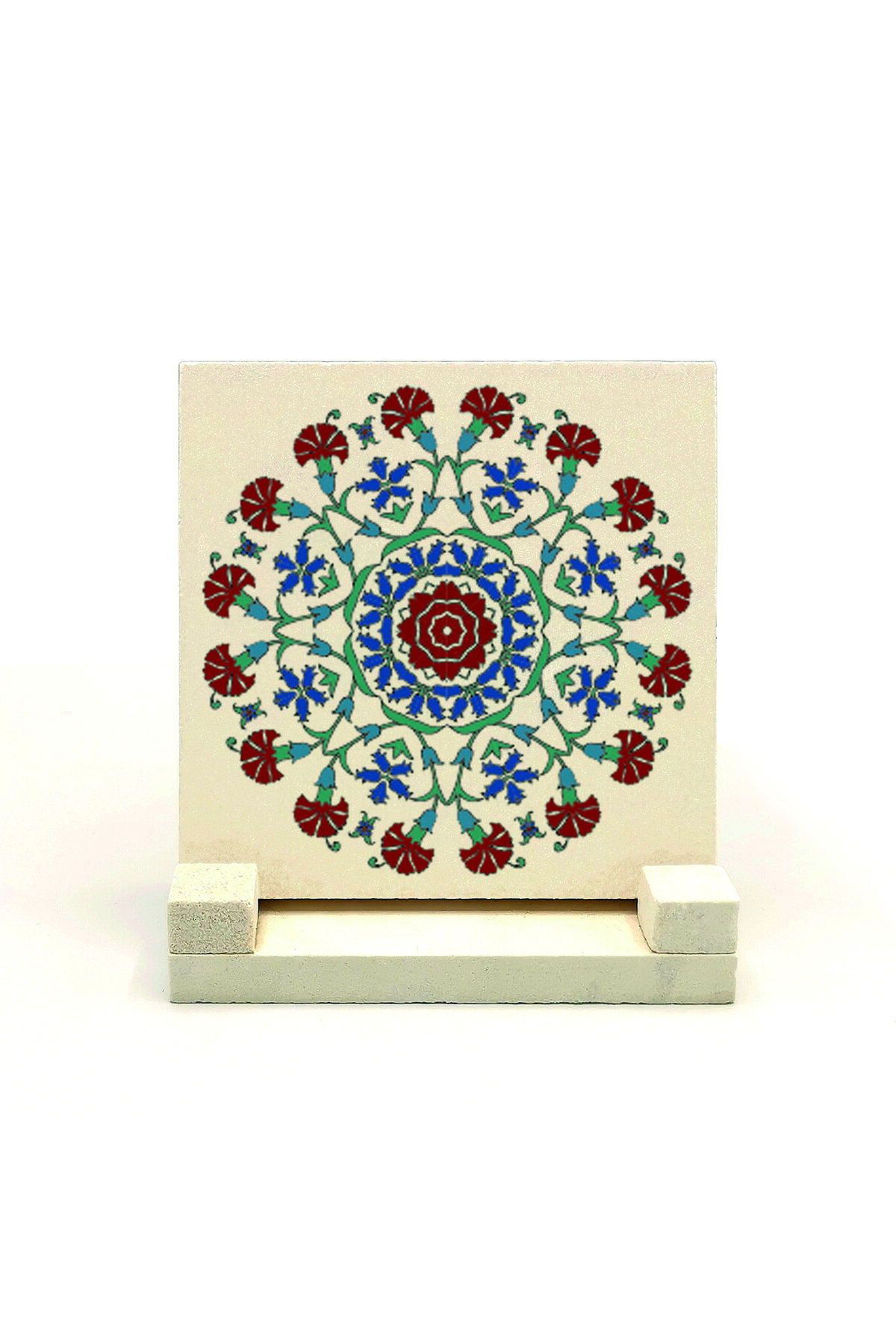 Sadrazam-Ottoman Tile Pattern Printed Natural Stone Tabletop 2