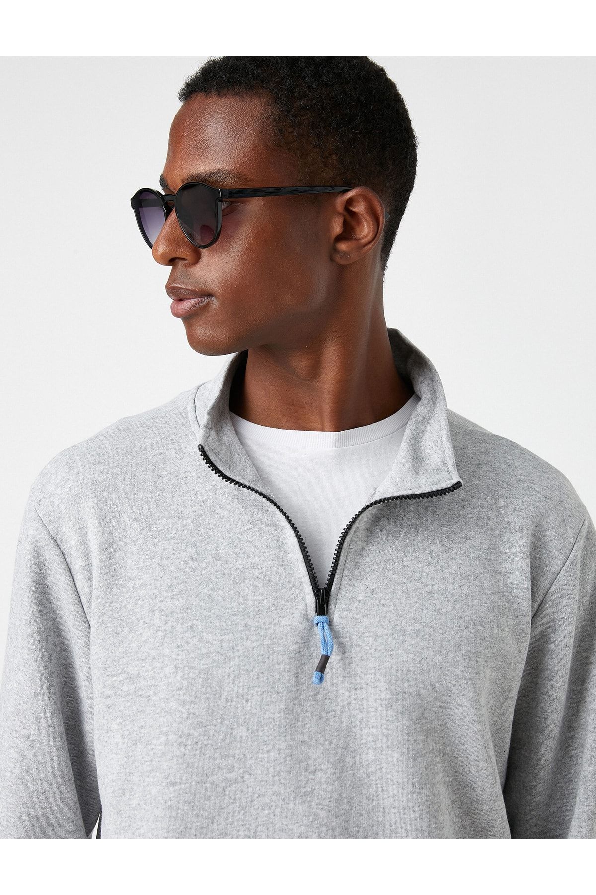 Koton Sweatshirt Grau Regular Fit Fast ausverkauft