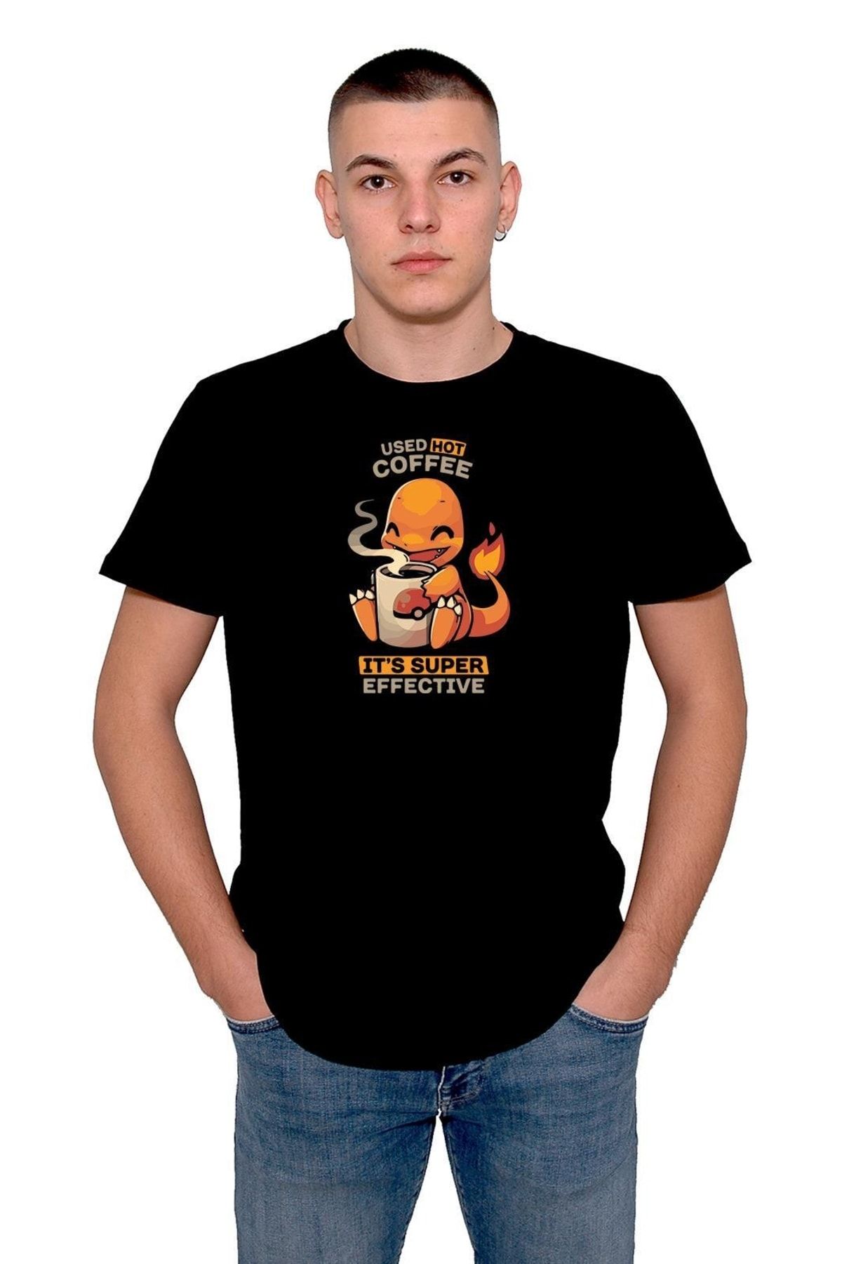 baskwear Pokemon Charizard - Tricou Unisex, Çalizart Folosit Cu Model De Cafea Fierbinte, Super Eficient Unisex - S