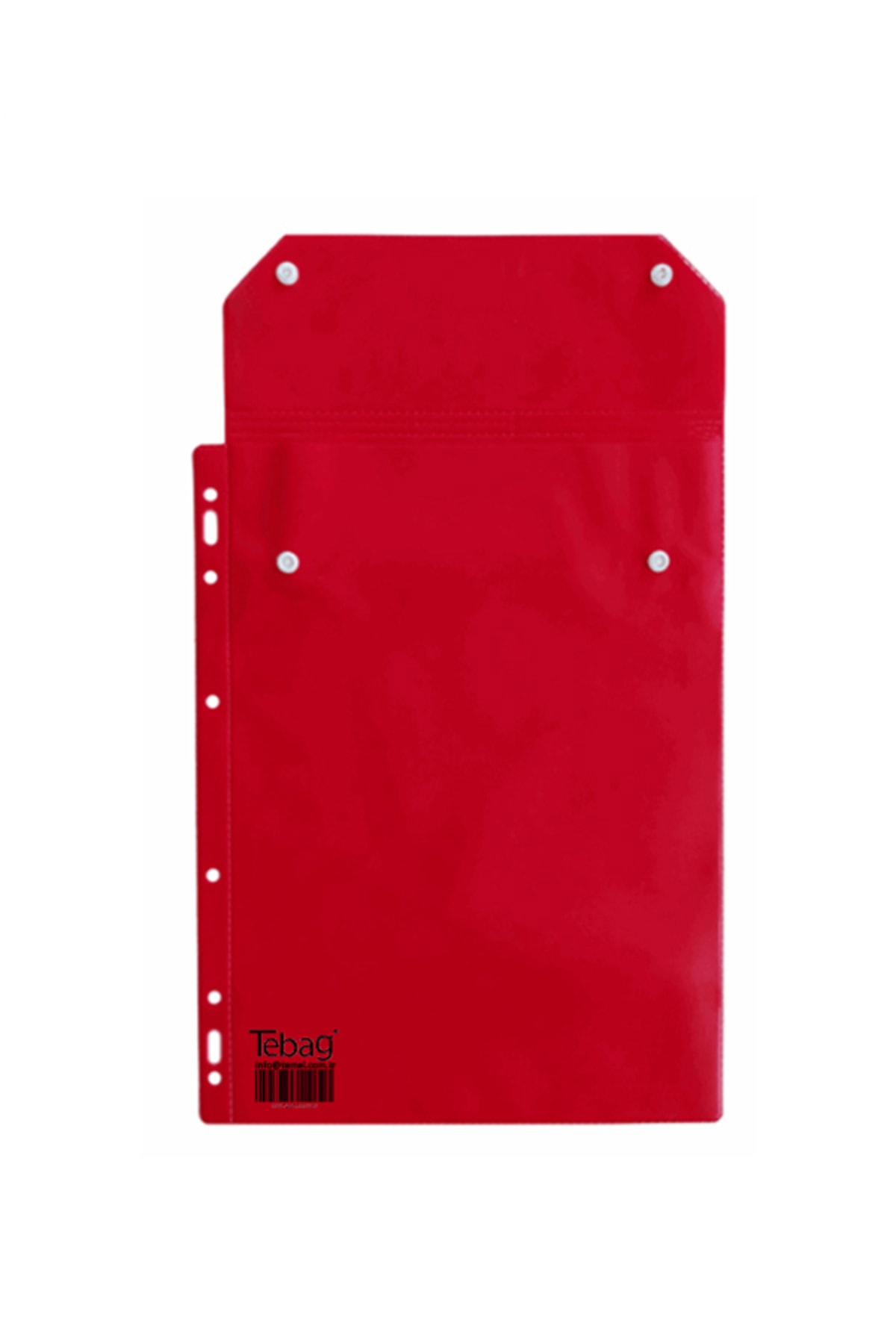 Temel Tebag Sgk Reçete Dosyası Kırmızı Plastik