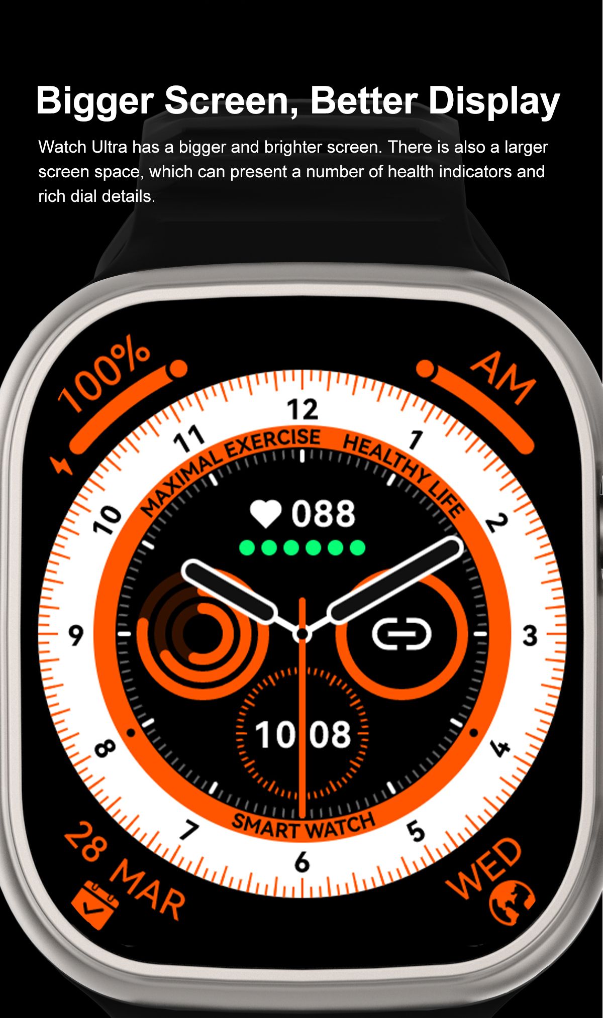 Bakeey Akıllı Saat Watch 8 S8 Ultra Max 49 Mm Kasa Çapı Wireless  Şarj,siri,nfc,nabız,su Geçirmez Fiyatı, Yorumları - Trendyol