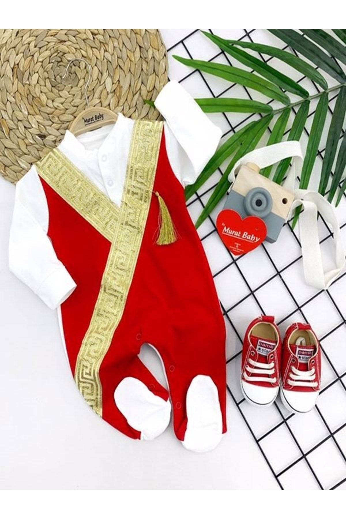 Burgundy and gold jumpsuit sales