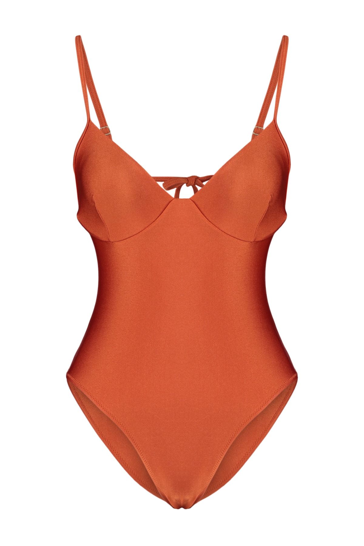 Trendyol Collection-Costum de baie Scorțișoară cu decolteu în V cu picioare înalte TBESS23MA00329 7