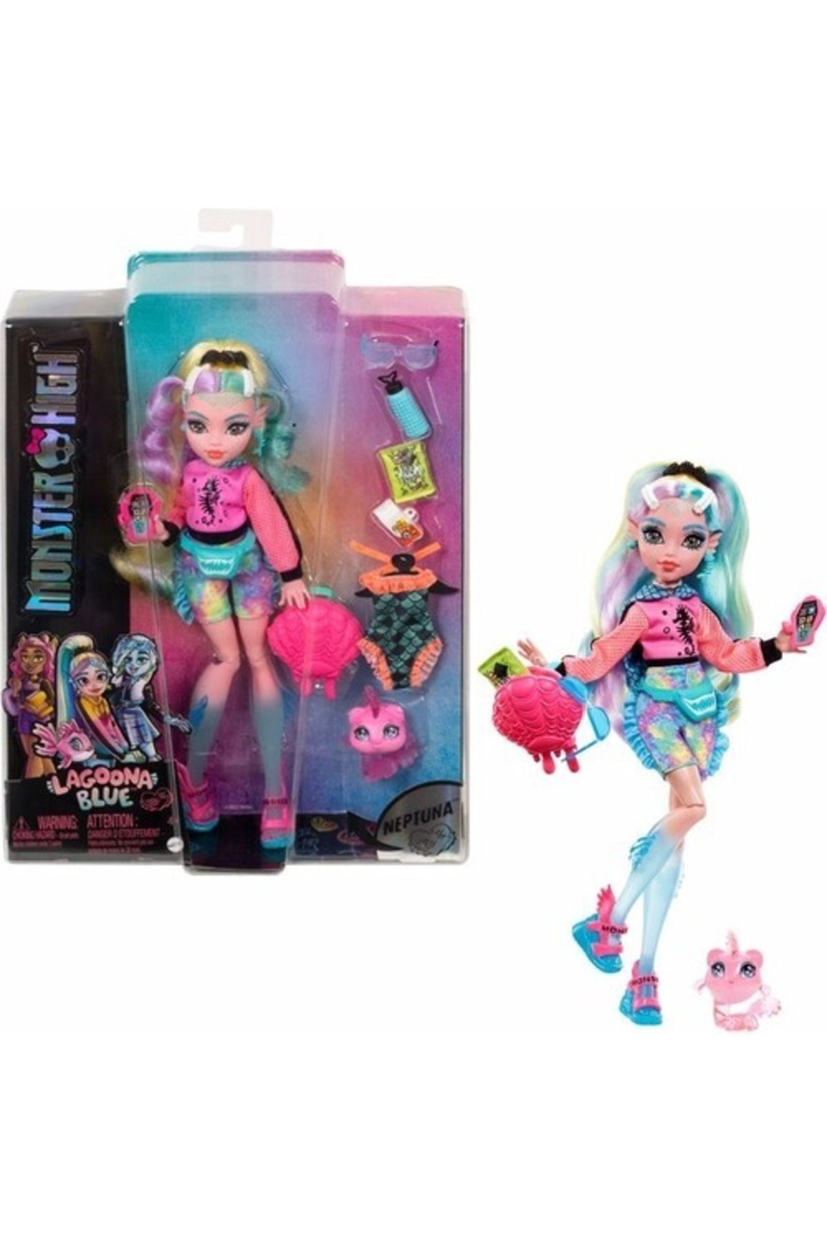 Boneca Monster High Lagoona Blue Moda Mattel - Fátima Criança