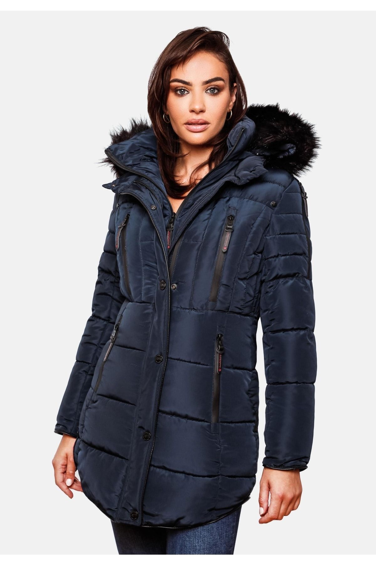 Marikoo Mantel Blau Puffer