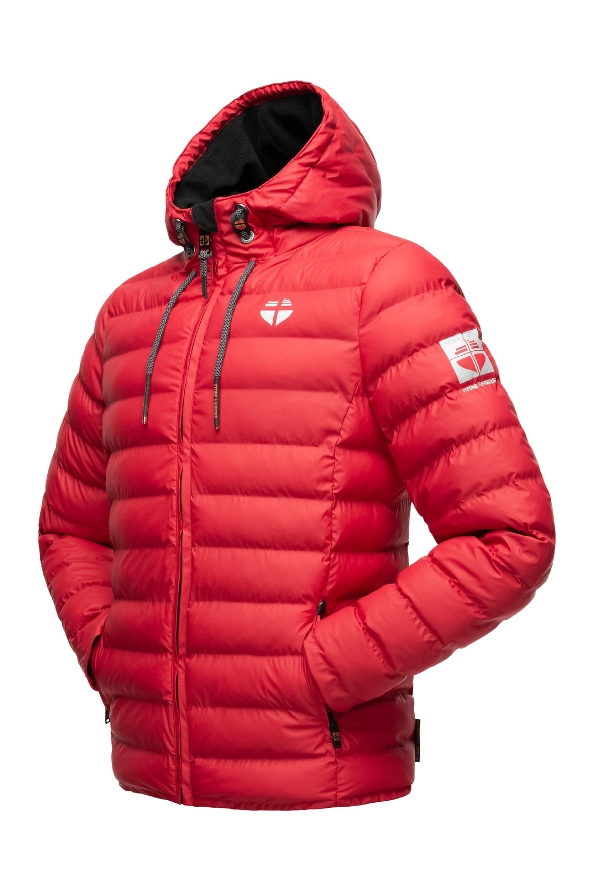STONE HARBOUR Winterjacke Rot Basic Fast ausverkauft