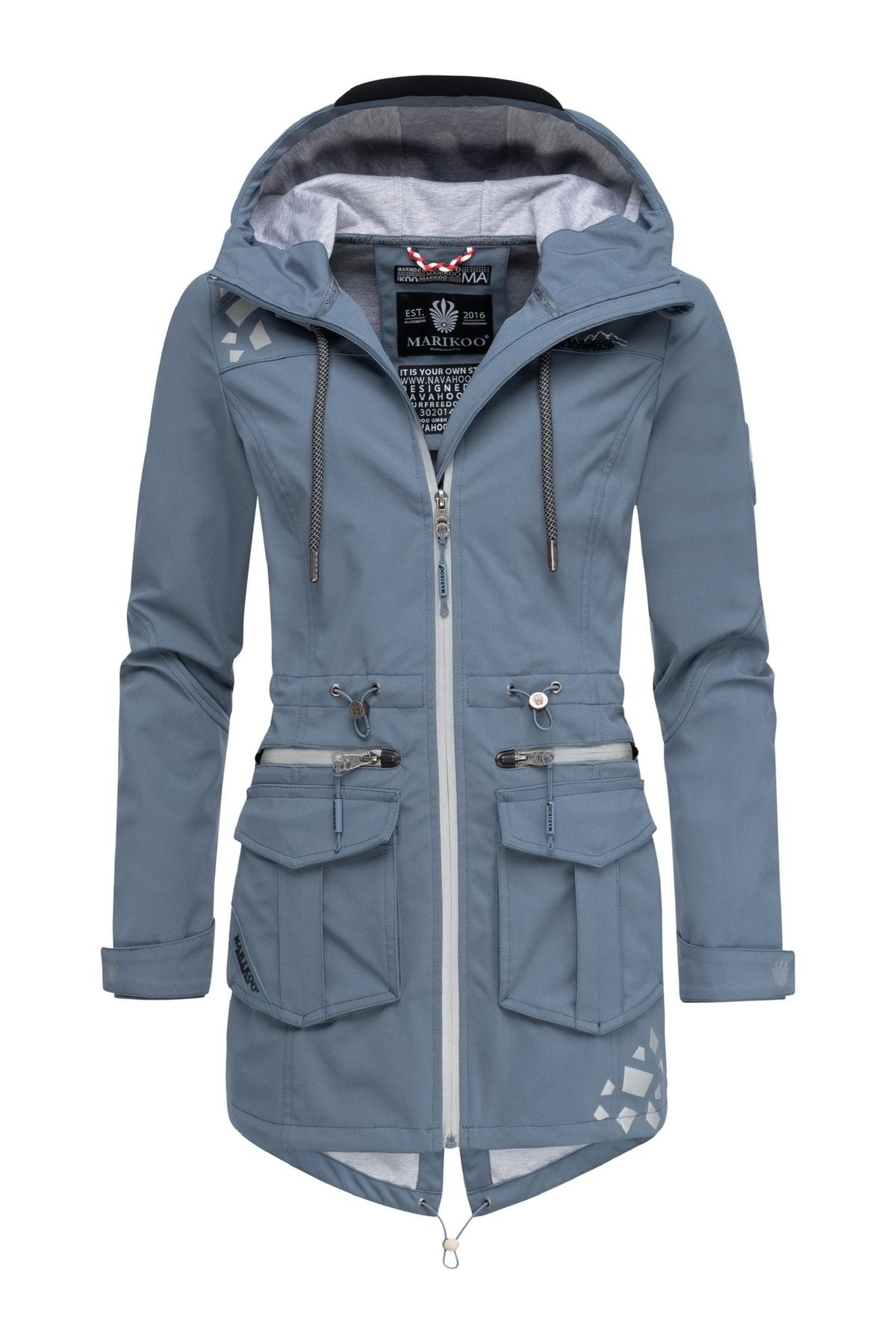 Marikoo Winterjacke Blau Parka