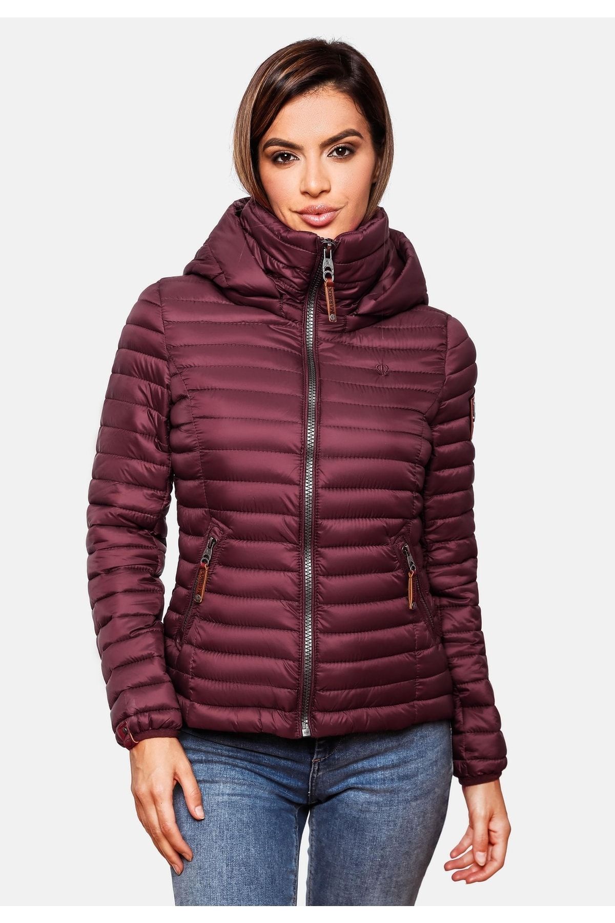 Marikoo Winterjacke Bordeaux Puffer