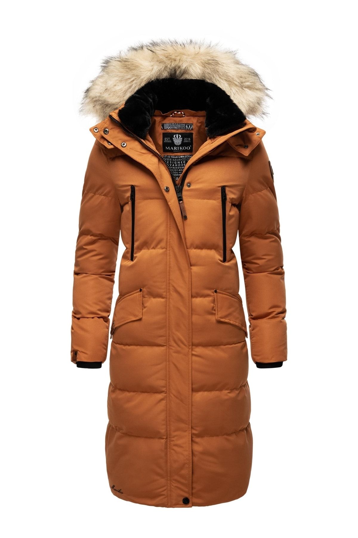Marikoo Mantel Braun Puffer