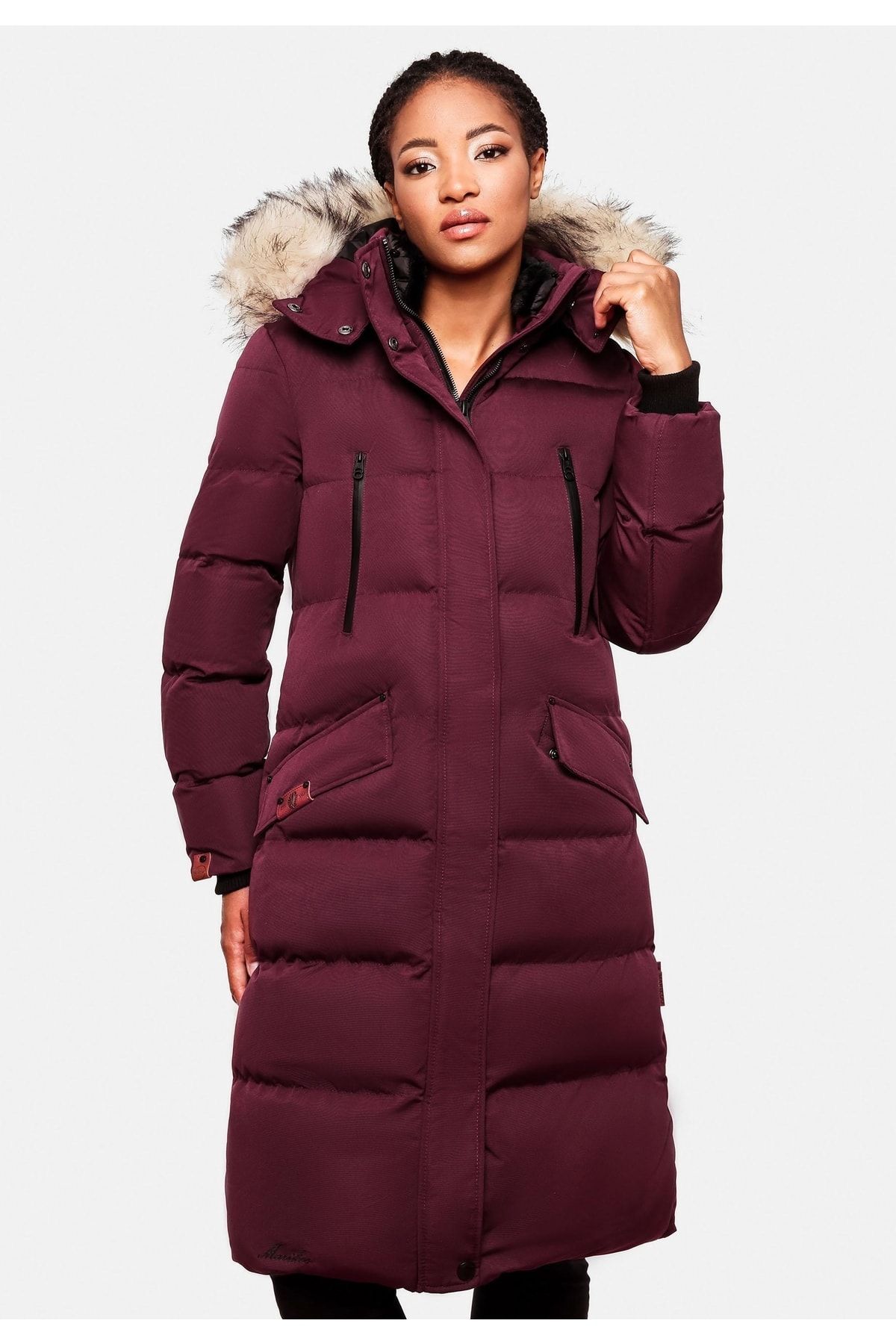 Marikoo Mantel Rot Puffer
