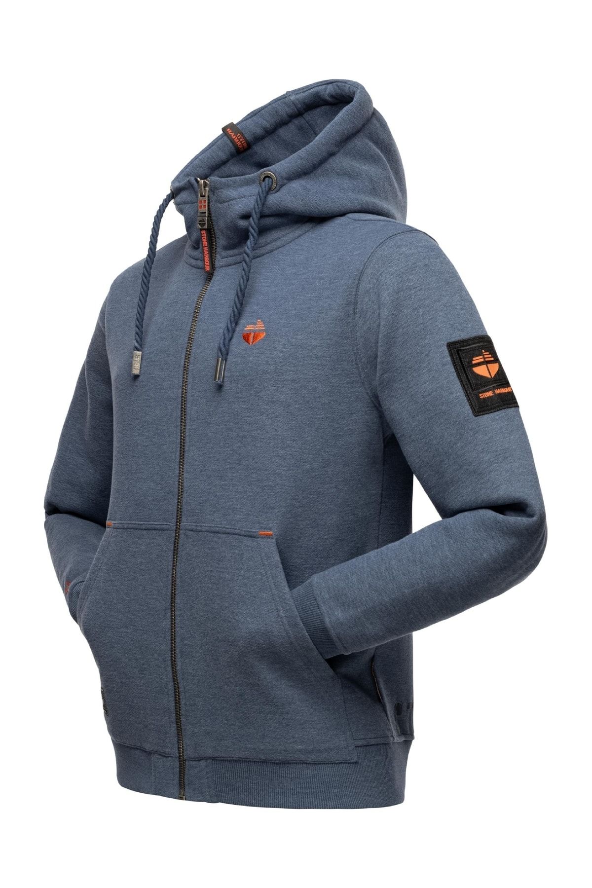 STONE HARBOUR Pullover Blau Regular Fit Fast ausverkauft