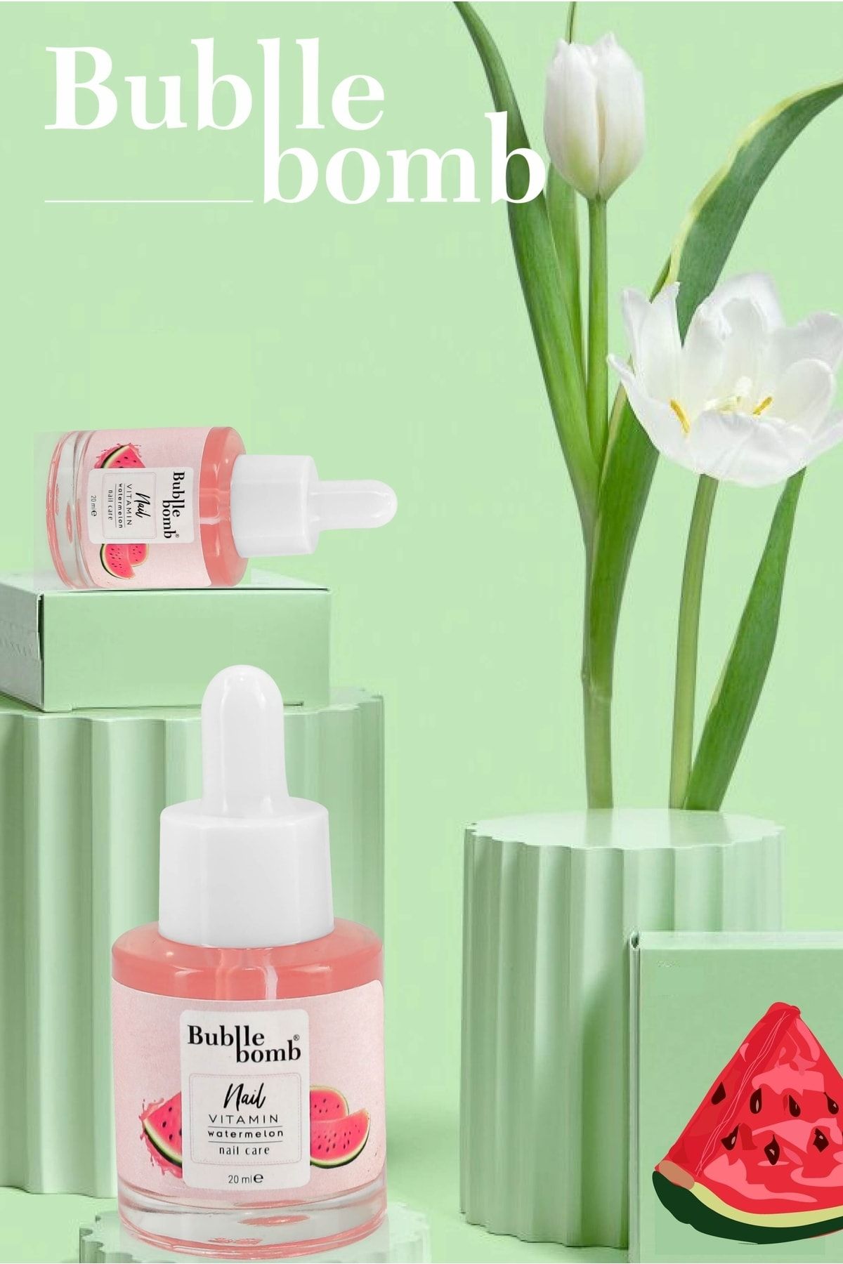 BUBBLEBOMB Tırnak Bakım Yağı 20 ml Watermelon Karpuz Kokulu AN8415