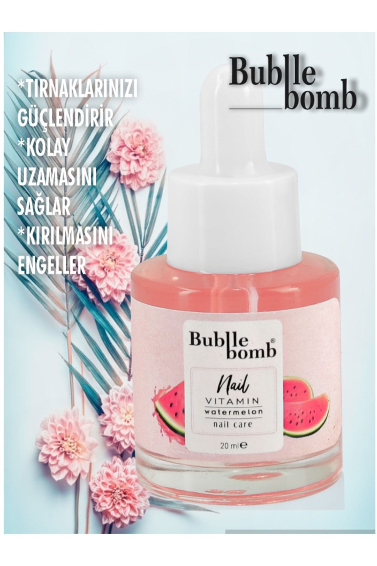 BUBBLEBOMB Tırnak Bakım Yağı 20 ml Watermelon Karpuz Kokulu AN8415