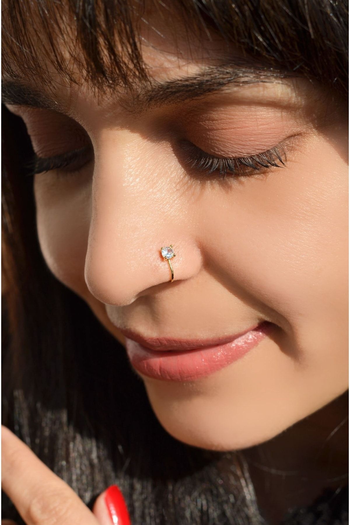 Earring in nose 2025 piercing
