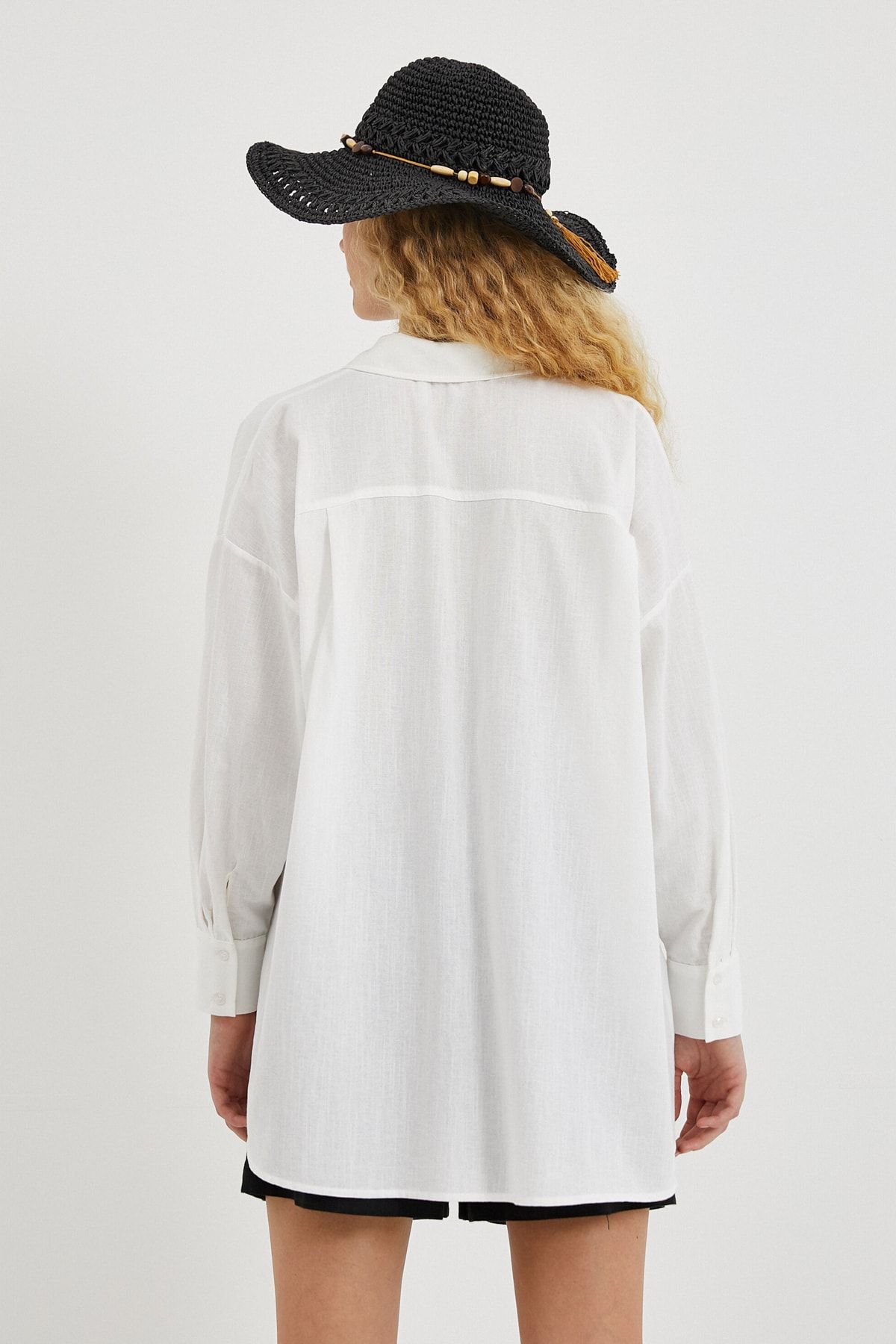 Koton Bluse Ecru Regular Fit Fast ausverkauft QV7755