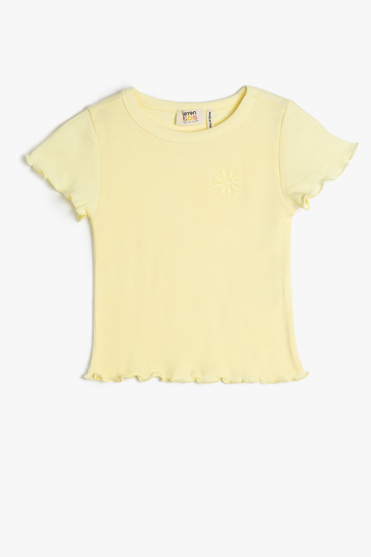 Koton Kids T-Shirt Gelb Regular Fit Fast ausverkauft