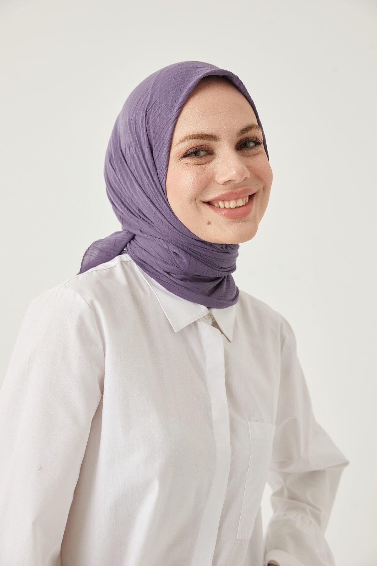 FRESCO SCARFS Eșarfă Hijab Bambus Pentru Femei*lavandă - One Size