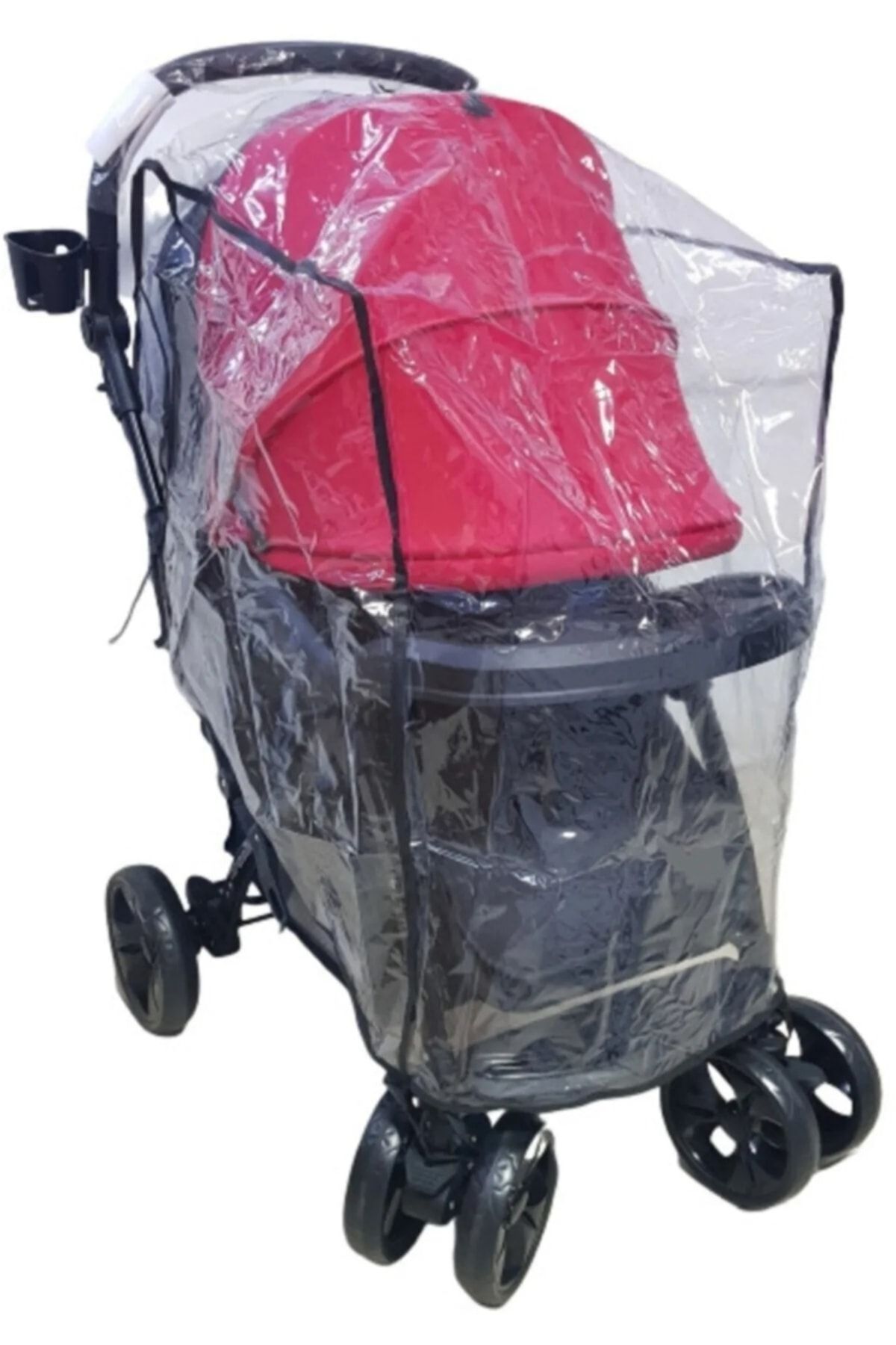 MorBebe-Custom Measurement XL Size Stroller Rain Cover, Large Size Wide Stroller Rain Cover 2