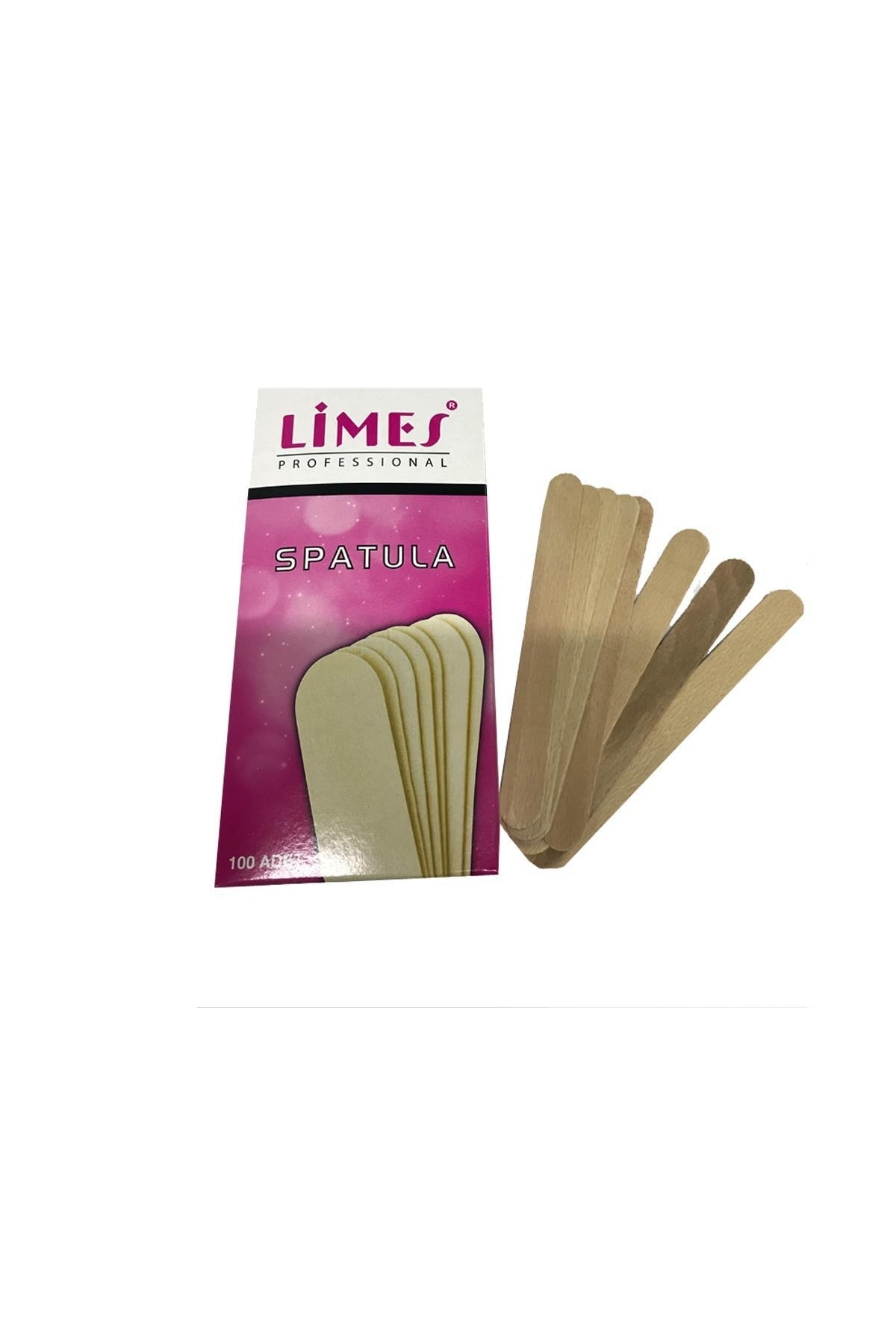 MERRYS Limes Tahta Ağda Spatulası 100lü