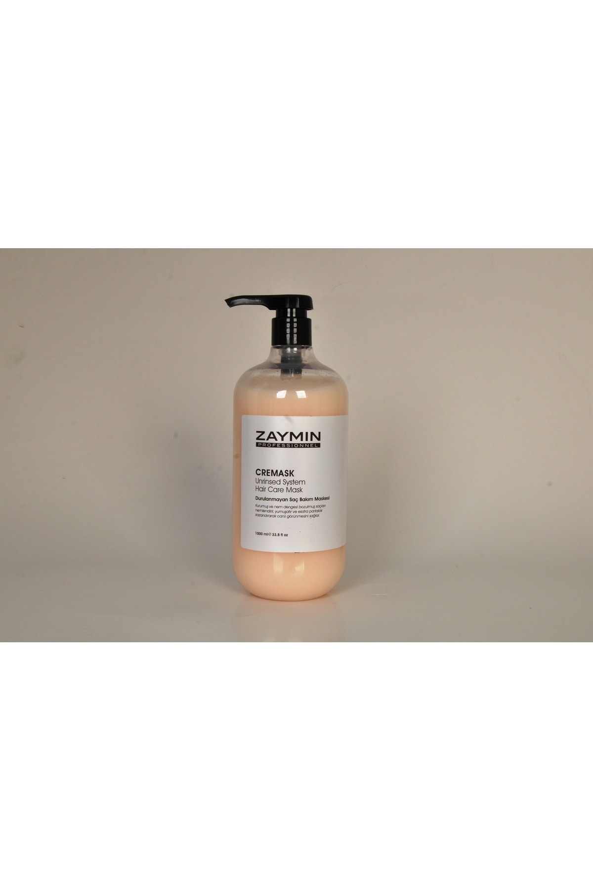 ZAYMIN Professional Cremask Durulanmayan Saç Bakım Maskesi 1000ml — 1000ml Durulanmayan yoğun bakım