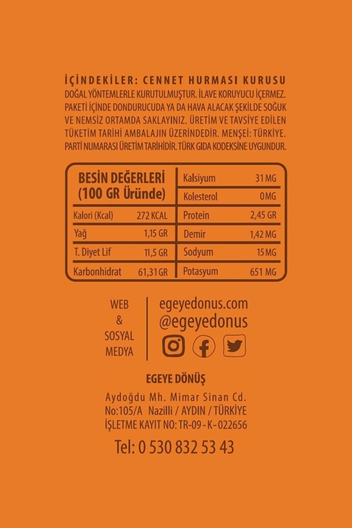 EGEYE DÖNÜŞ-500 gr.1.Class Large Size Heaven Dates - Dried Persimmon - Heaven Apple Dried 8
