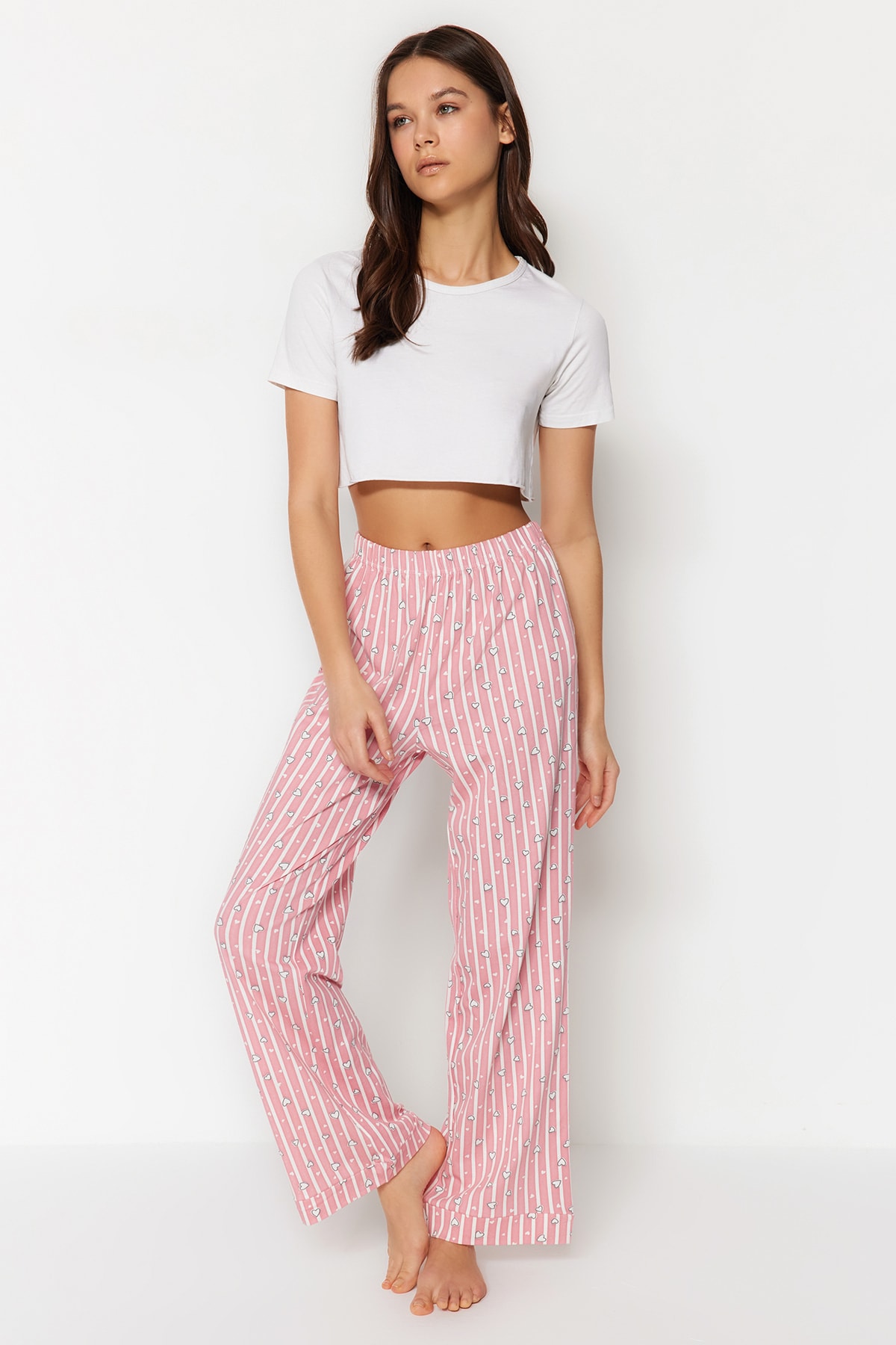 Trendyol Collection Pajama Bottoms - Pink - Straight