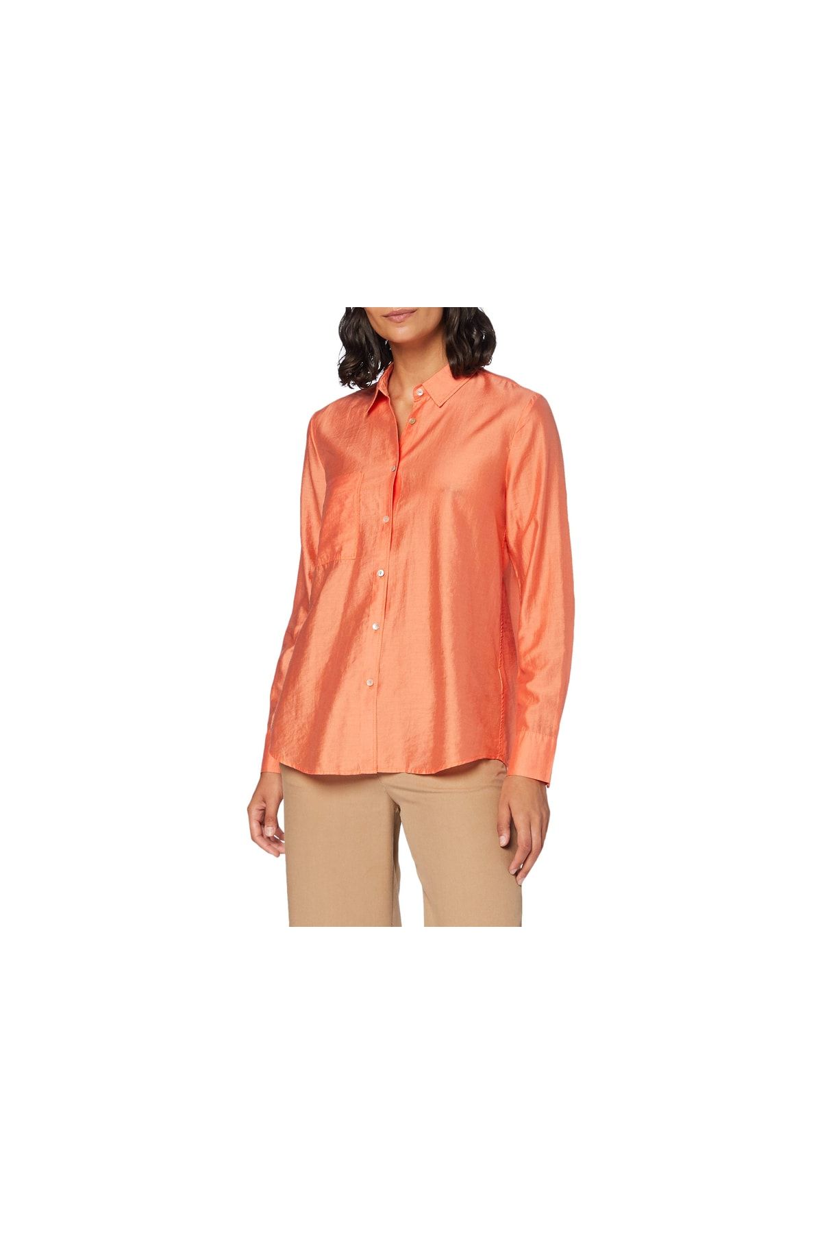 OPUS Bluse Orange Regular Fit Fast ausverkauft