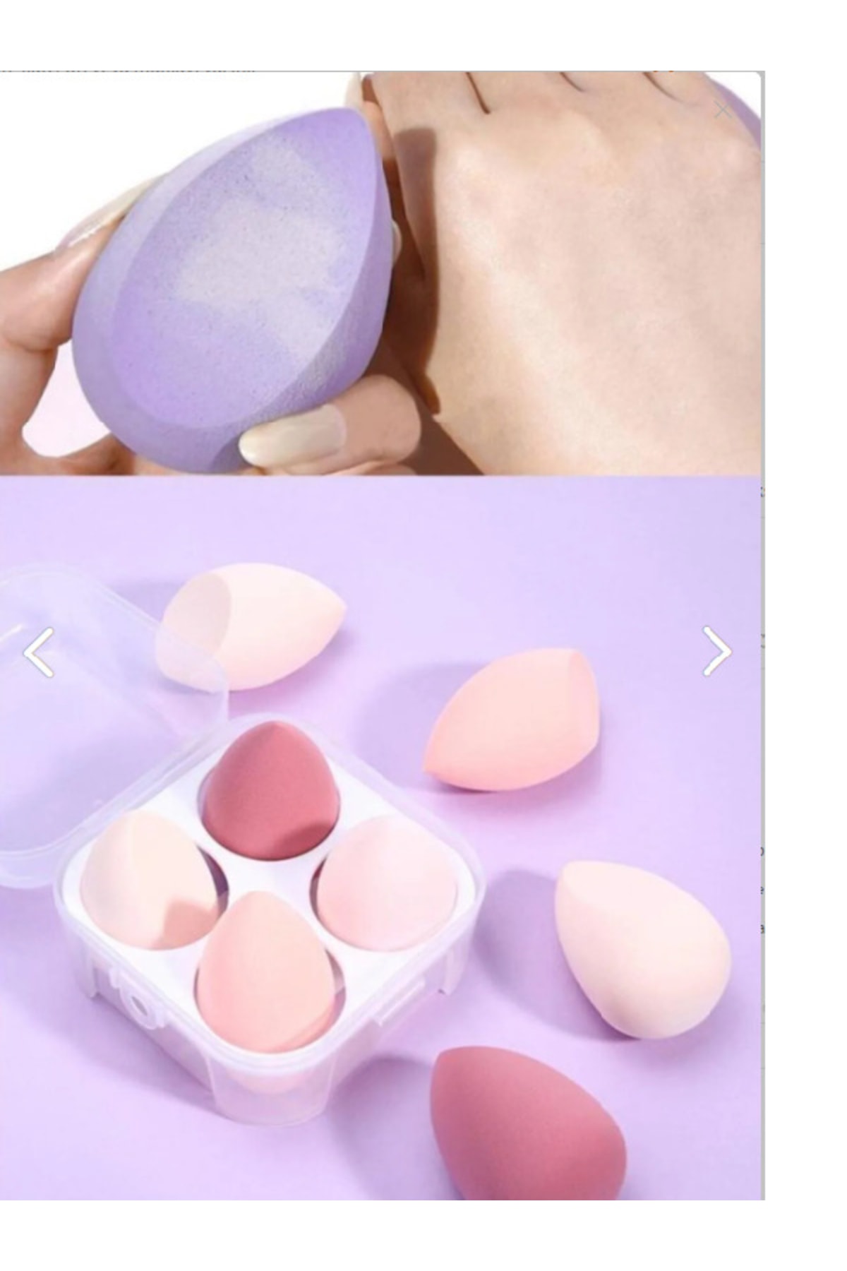 moc allure 4'lü Kutulu Makyaj Süngeri Seti