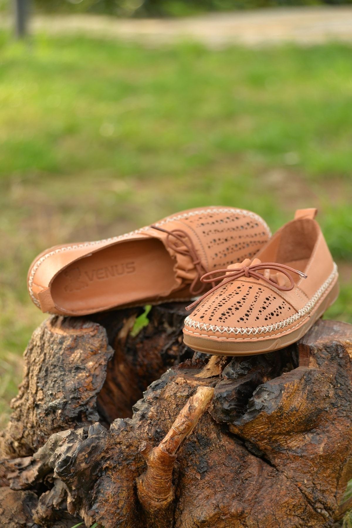 Ven s Women s Tan Summer Summer Shoes Specially Made for Scalloped Feet 100 Genuine Leather Comfortable Daily Shoes