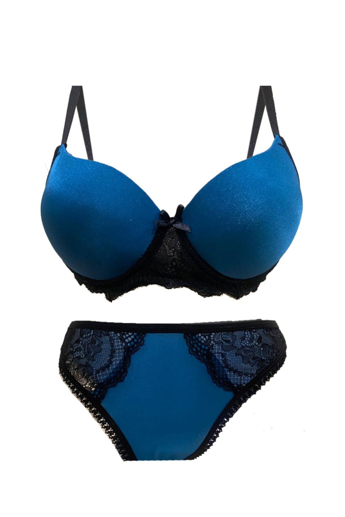 Navy bra and panty set cheap