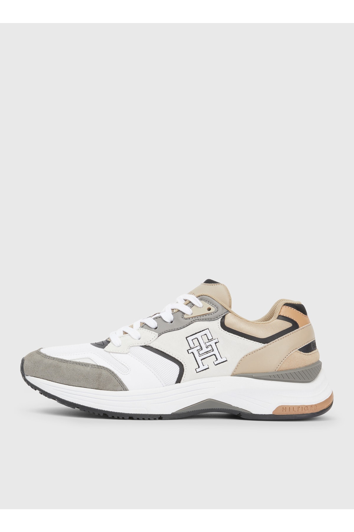 تامی هیلفیگر کفش کتانی جیر مردانه بژ Fm0fm04498aeg