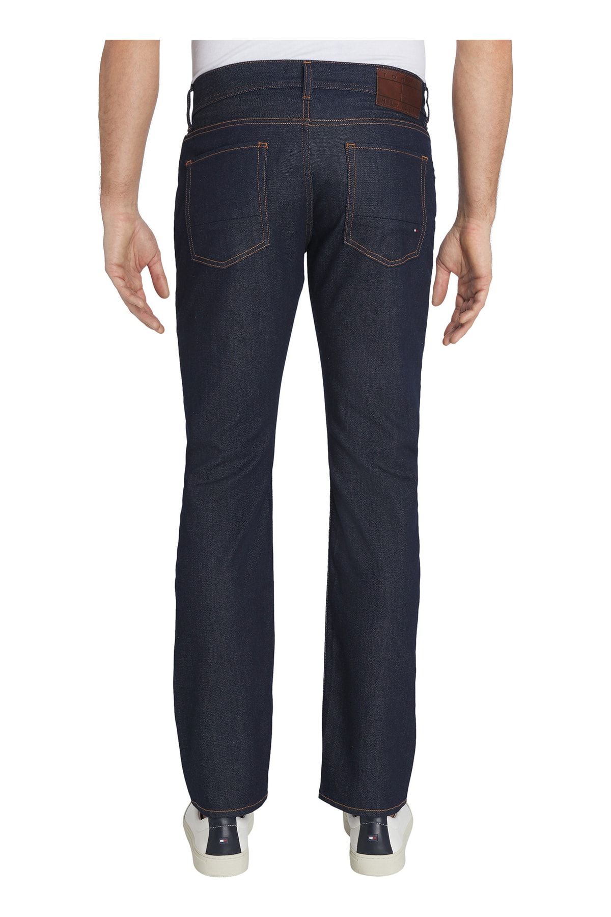 Tommy Hilfiger کمر معمولی شلوار جین مردانه ساق صاف آبی Mw0mw155781aw