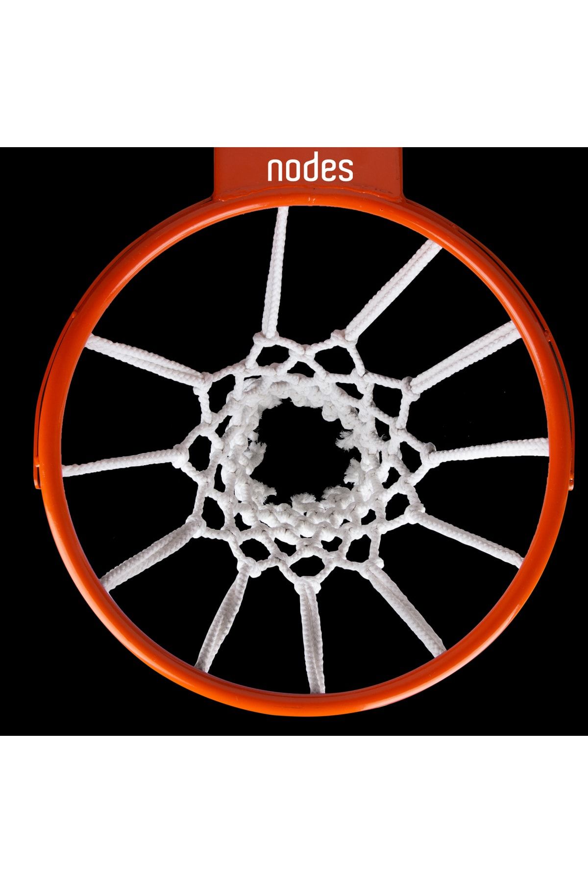 Nodes-شبكة بوتقة كرة السلة - احترافية - 10 ملم - حبل - 2 قطعة 2