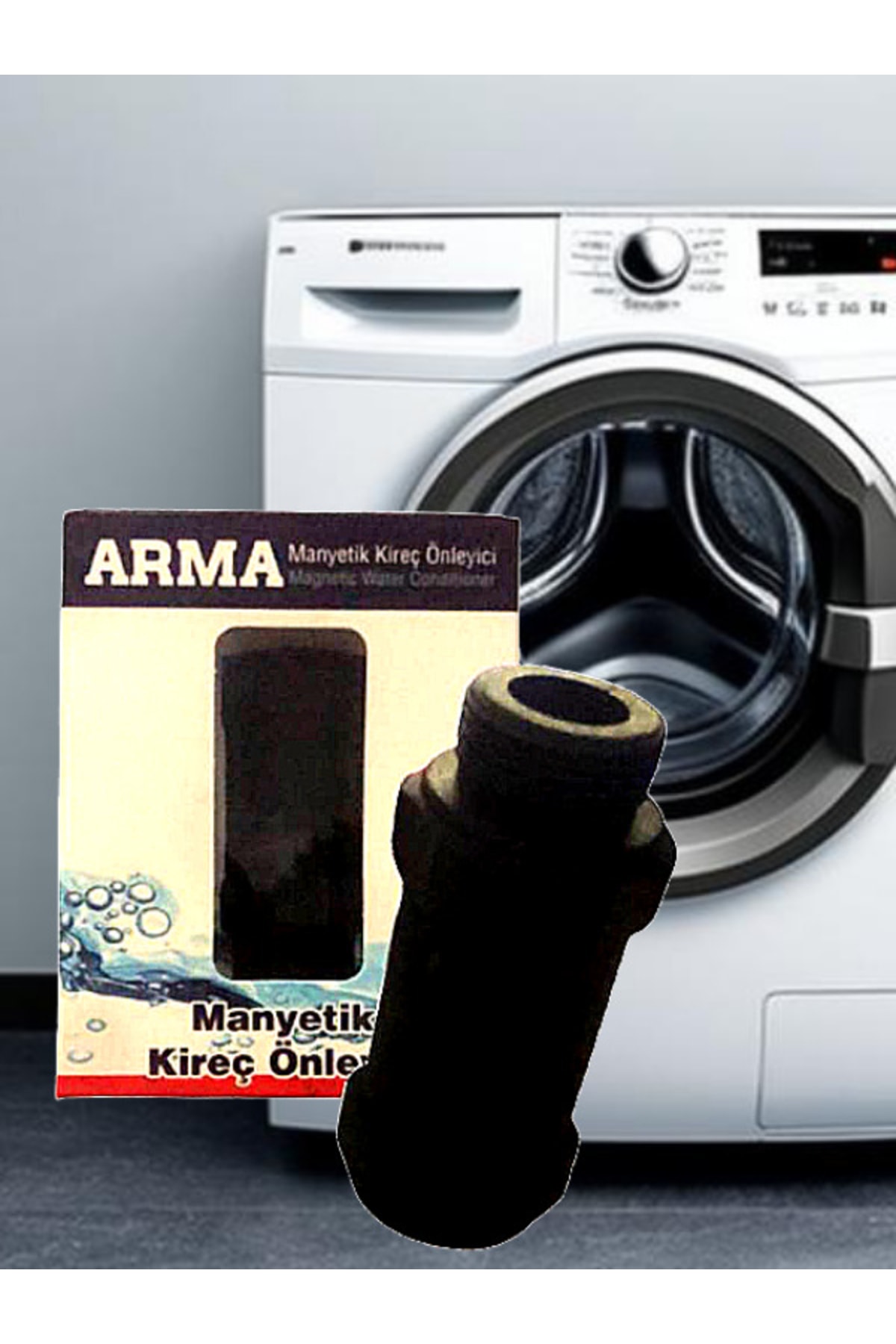 BZM Mak & Blocker Çamaşır Ve Bulaşık Makinesi Manyetik Kireç Önleyici Siyah