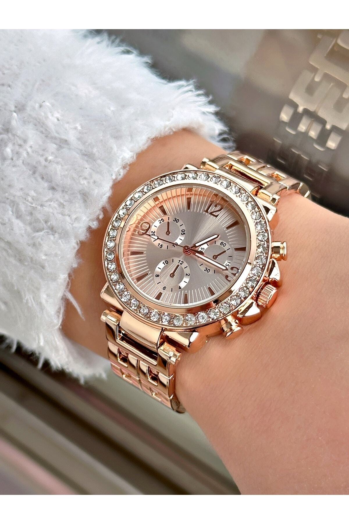 saatistasyonu Kadın Kol Saati Hediye Metal Kordon