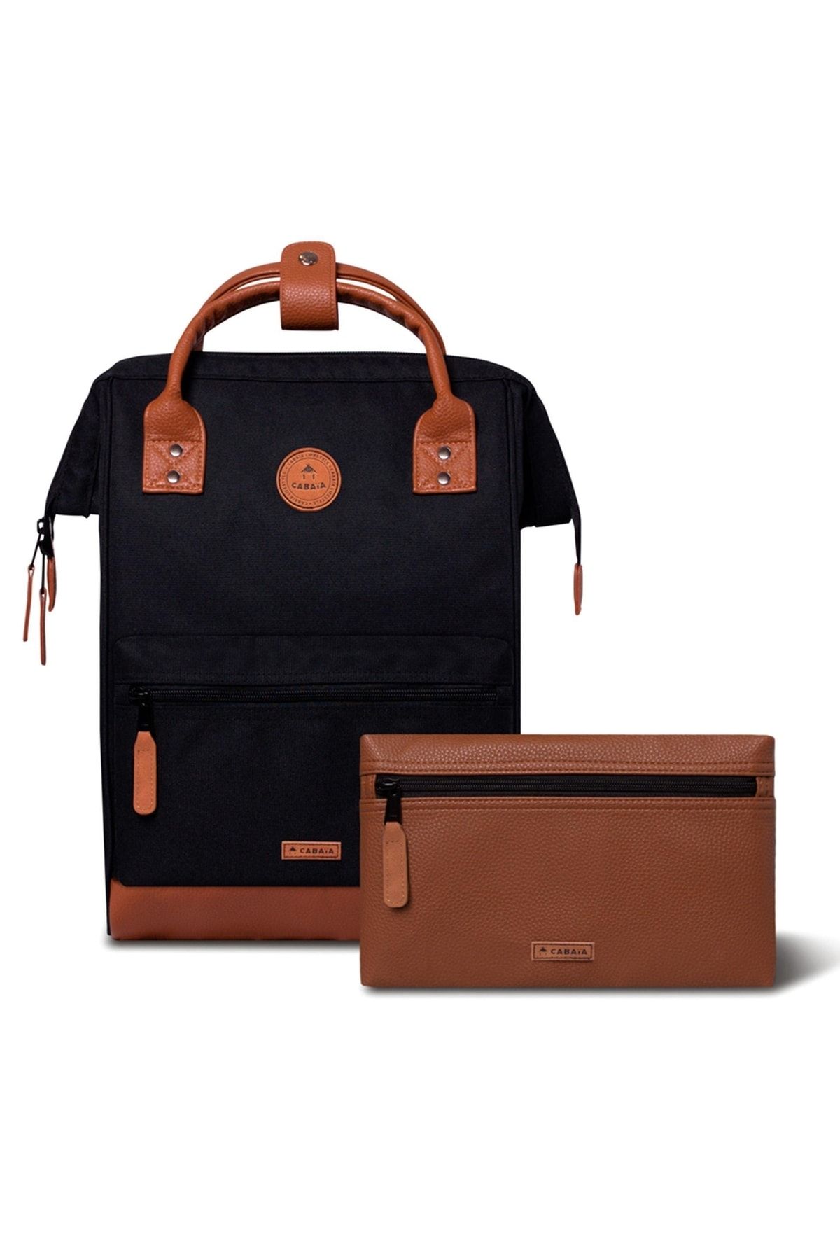 Cabaia Rucksack Schwarz Geblümt