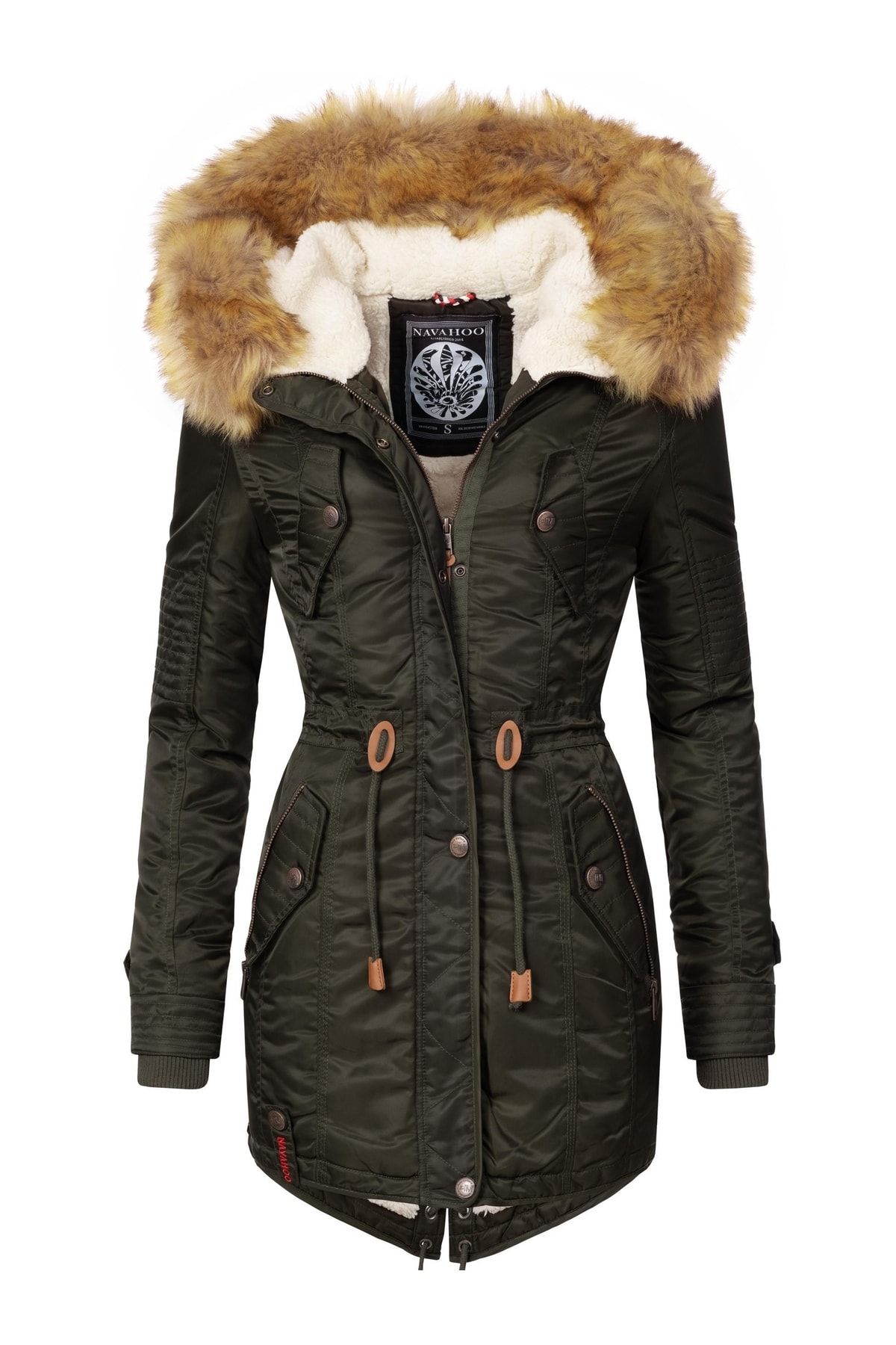 Navahoo Mantel Grün Parka