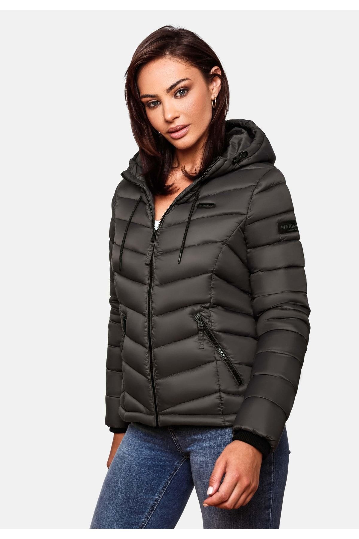 Marikoo Winterjacke Grau Puffer Fast ausverkauft FN7990