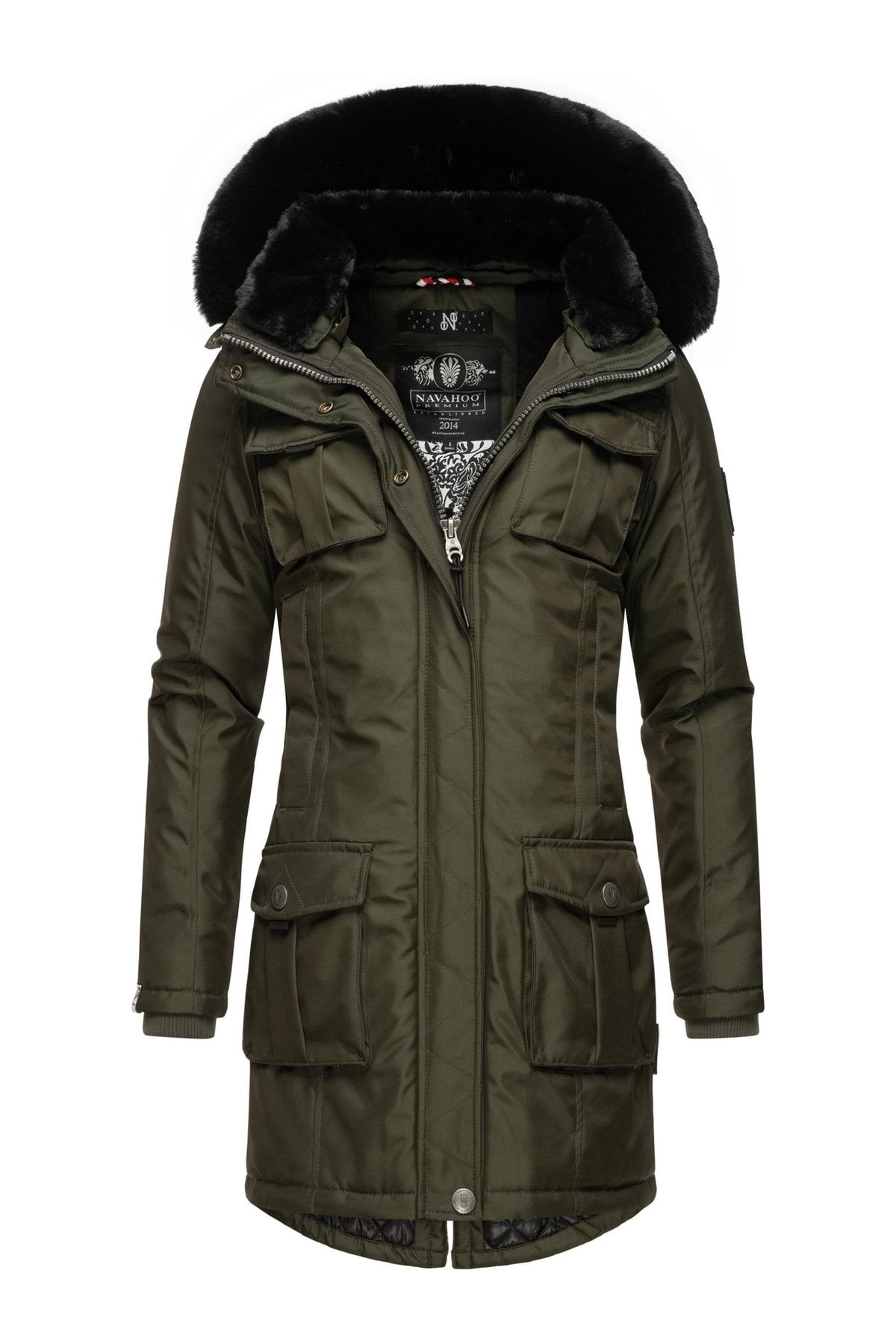 Navahoo Mantel Grün Parka