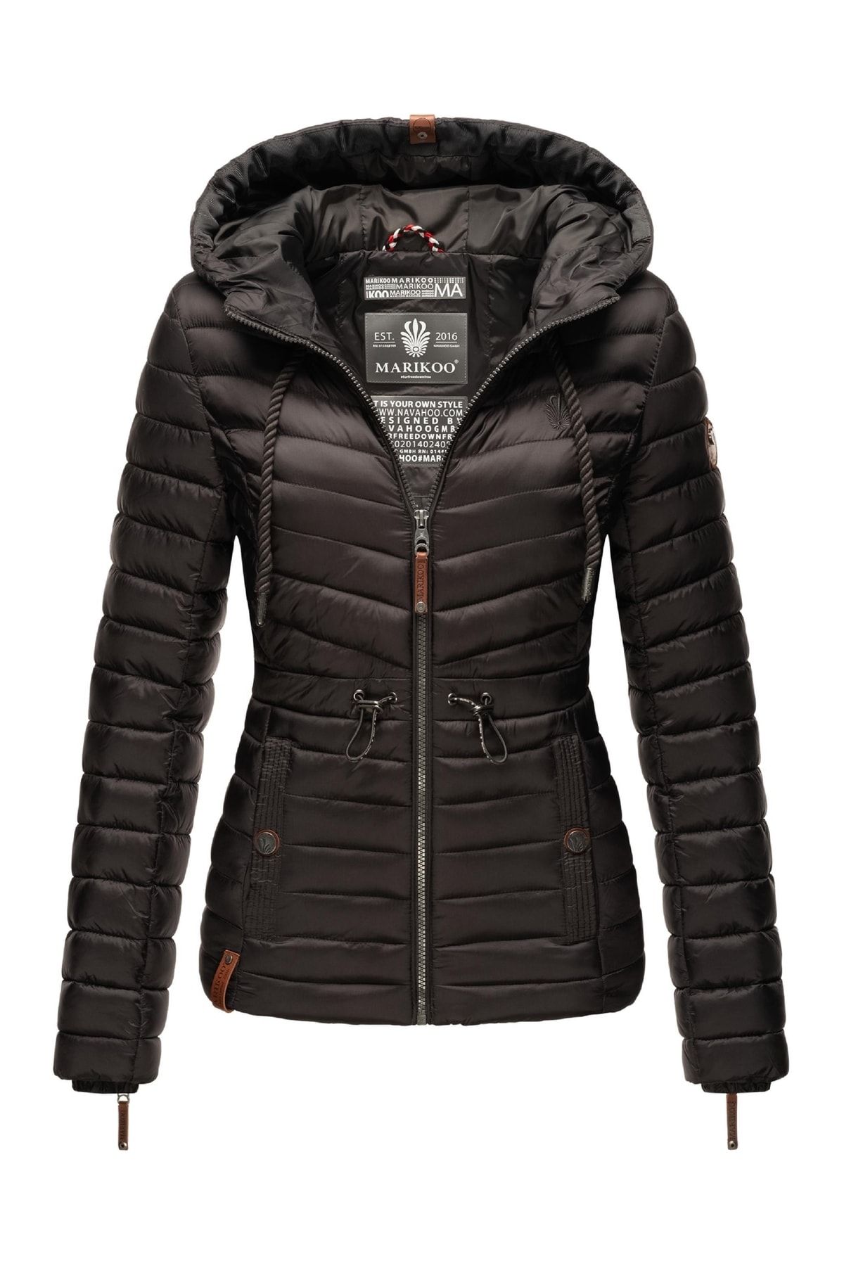 Marikoo Winterjacke Schwarz Puffer Fast ausverkauft