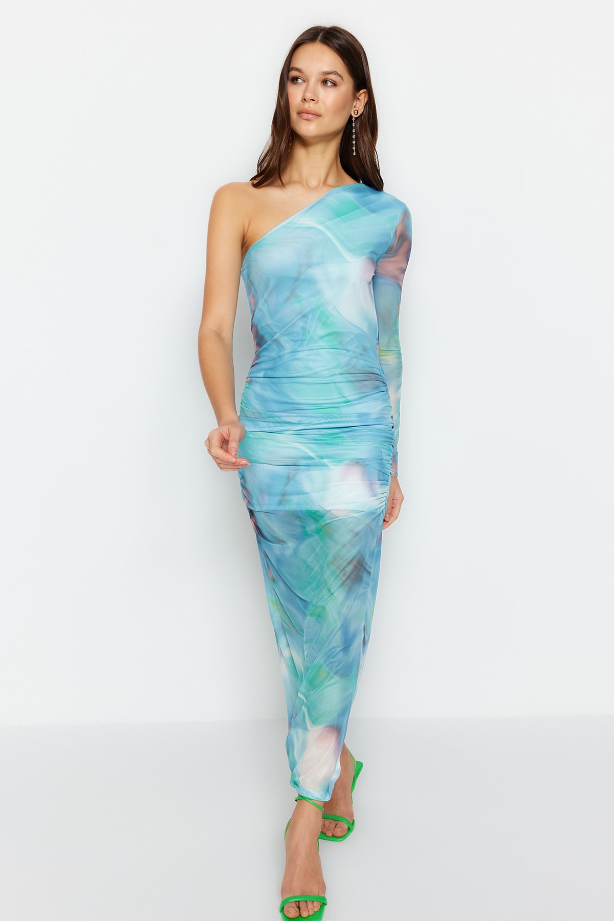 Trendyol Collection Kleid Blau Bodycon für Damen - L