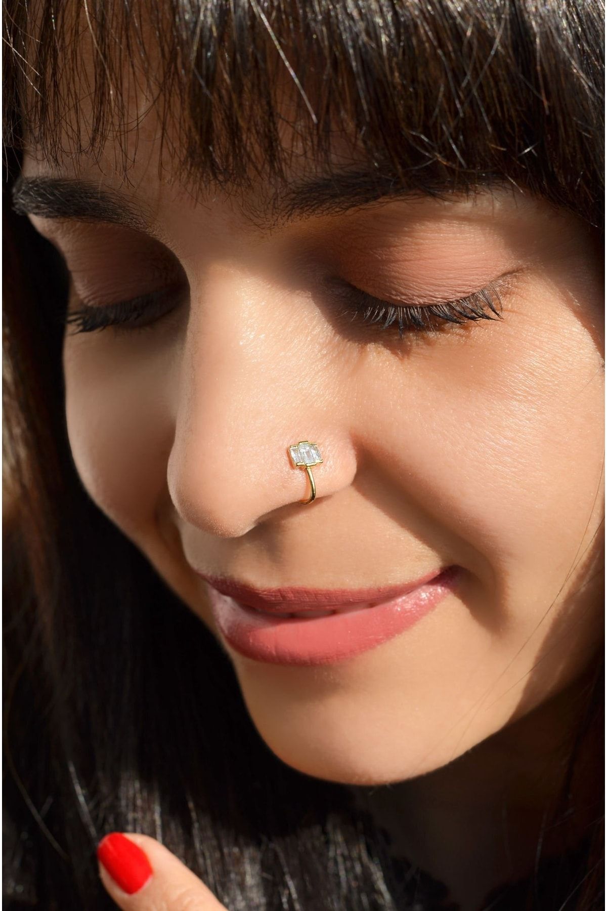 Earring in nose 2025 piercing