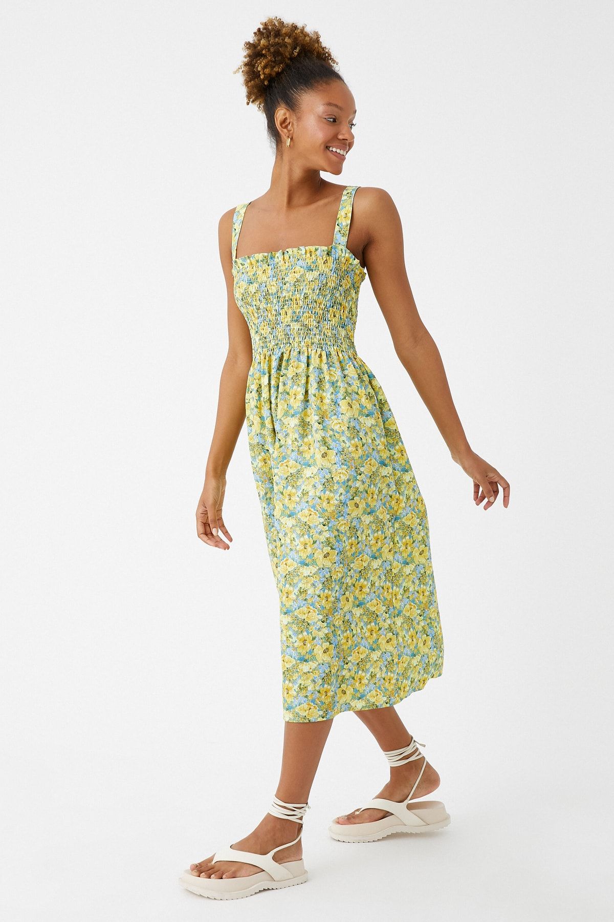 Koton floral dress store