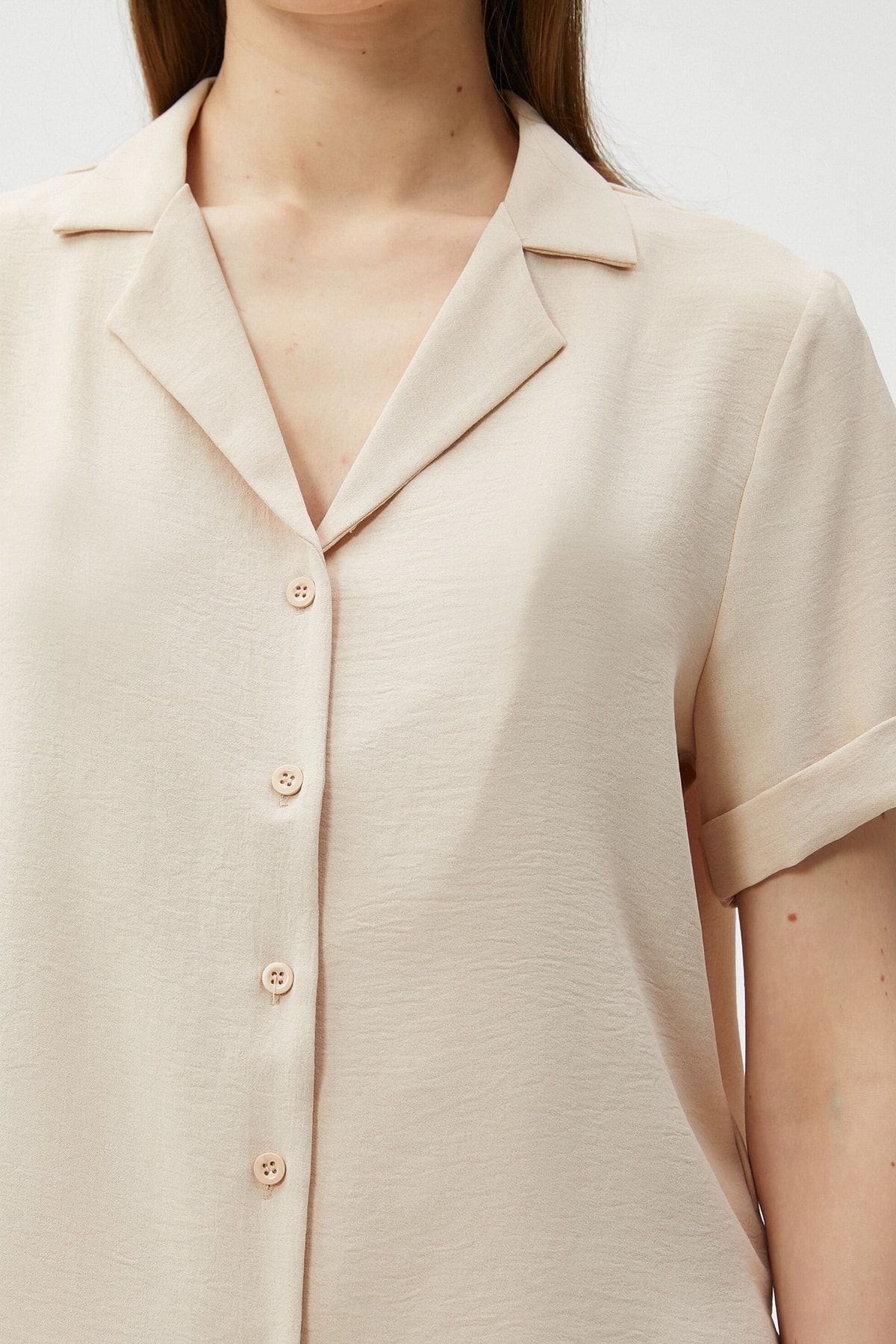 Koton Hemd Beige Regular Fit FN5848