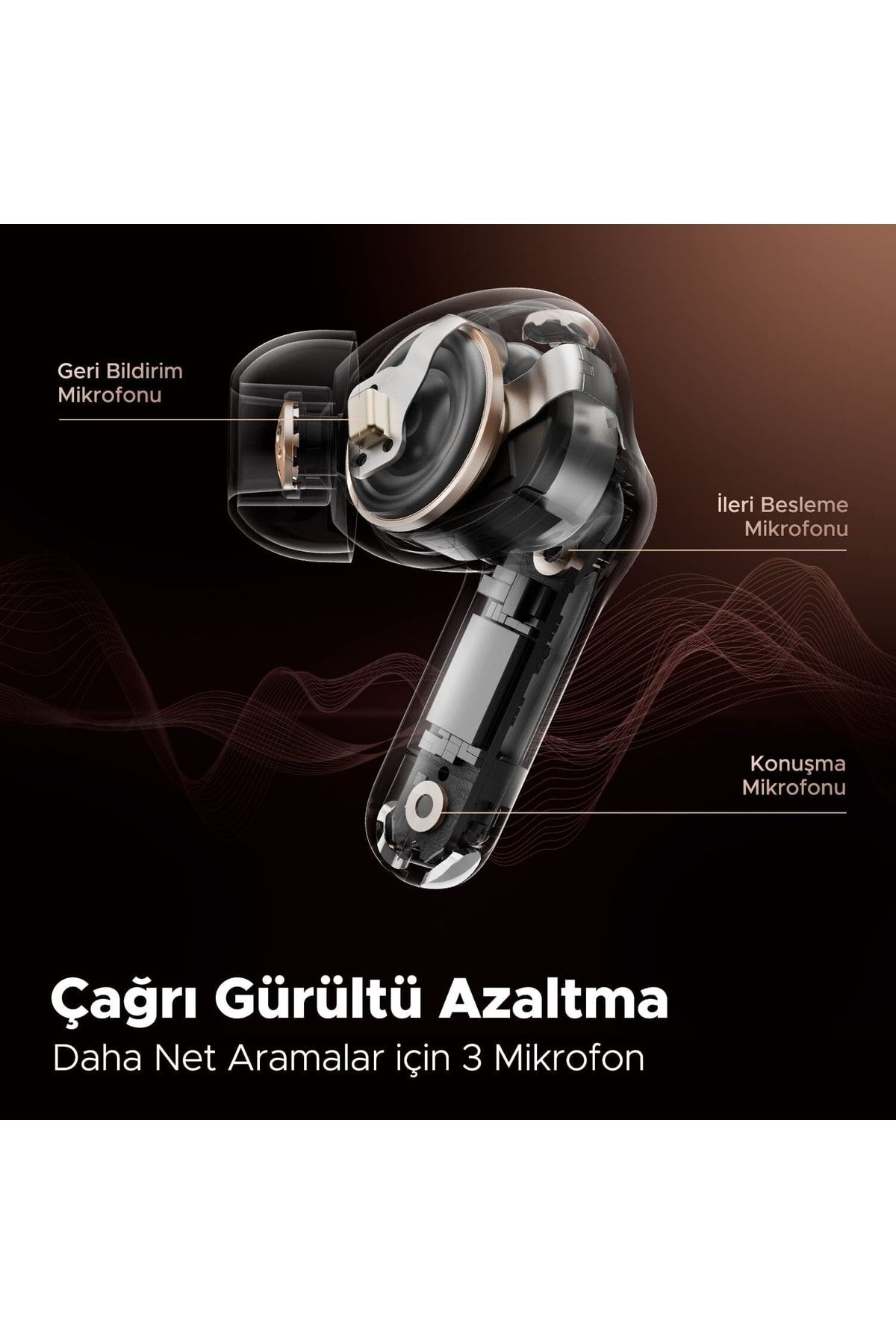 Capsule3 Pro Hi-res 3+3 Mikrofon Uyumlu 52 Saat Kullanım Süresi Anc-enc 5.3 Bluetooth Kulaklık - 4