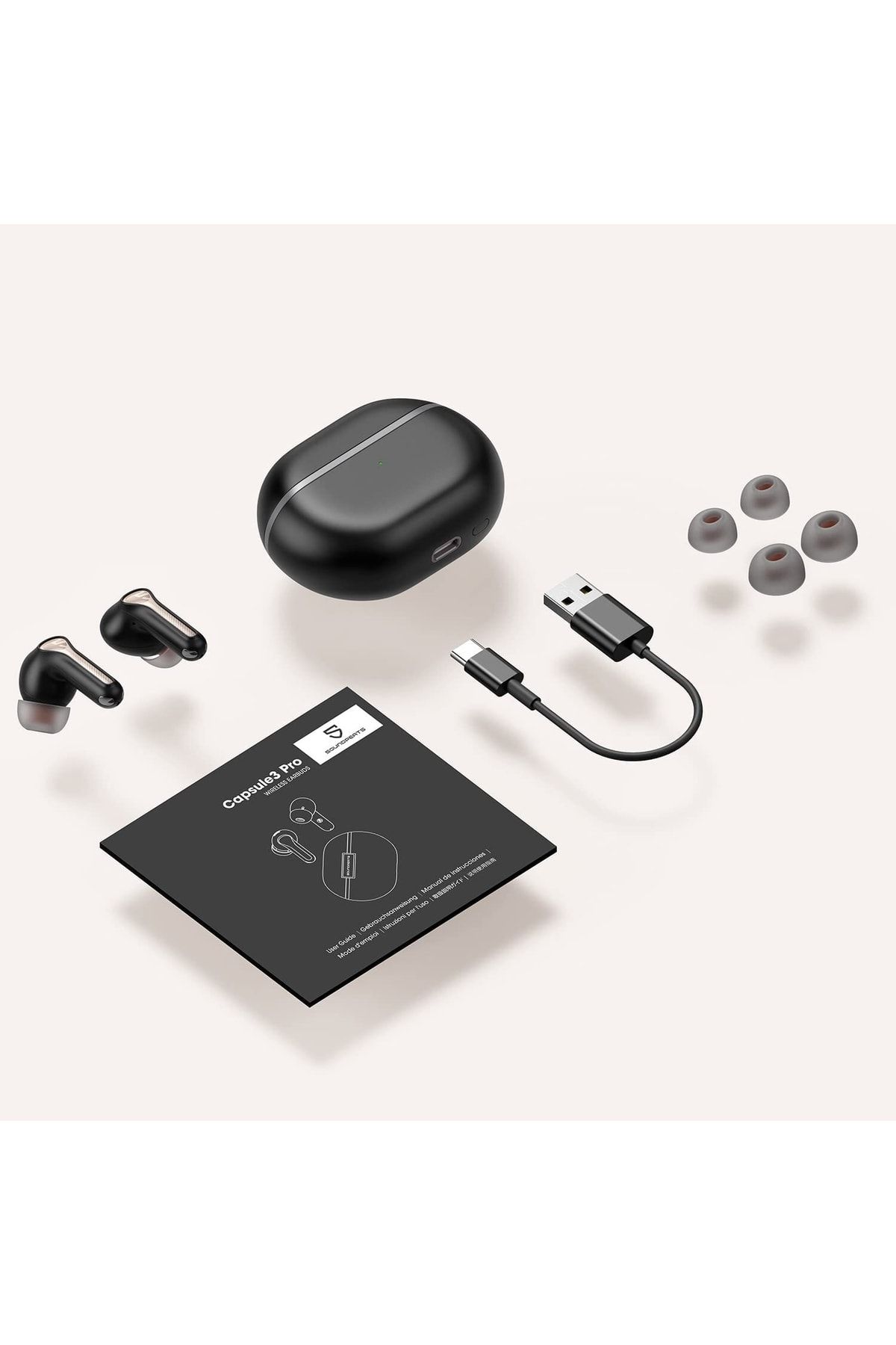 SoundPEATS Capsule3 Pro Hi res 3 3 Mikrofon Uyumlu 52 Saat Kullan m Suresi Anc enc 5.3 Bluetooth Kulakl k Fiyat Yorumlar Trendyol