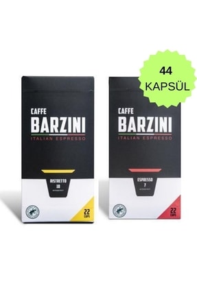 Barzini Ristretto, Espresso Set 44'lü Kapsül Kahve