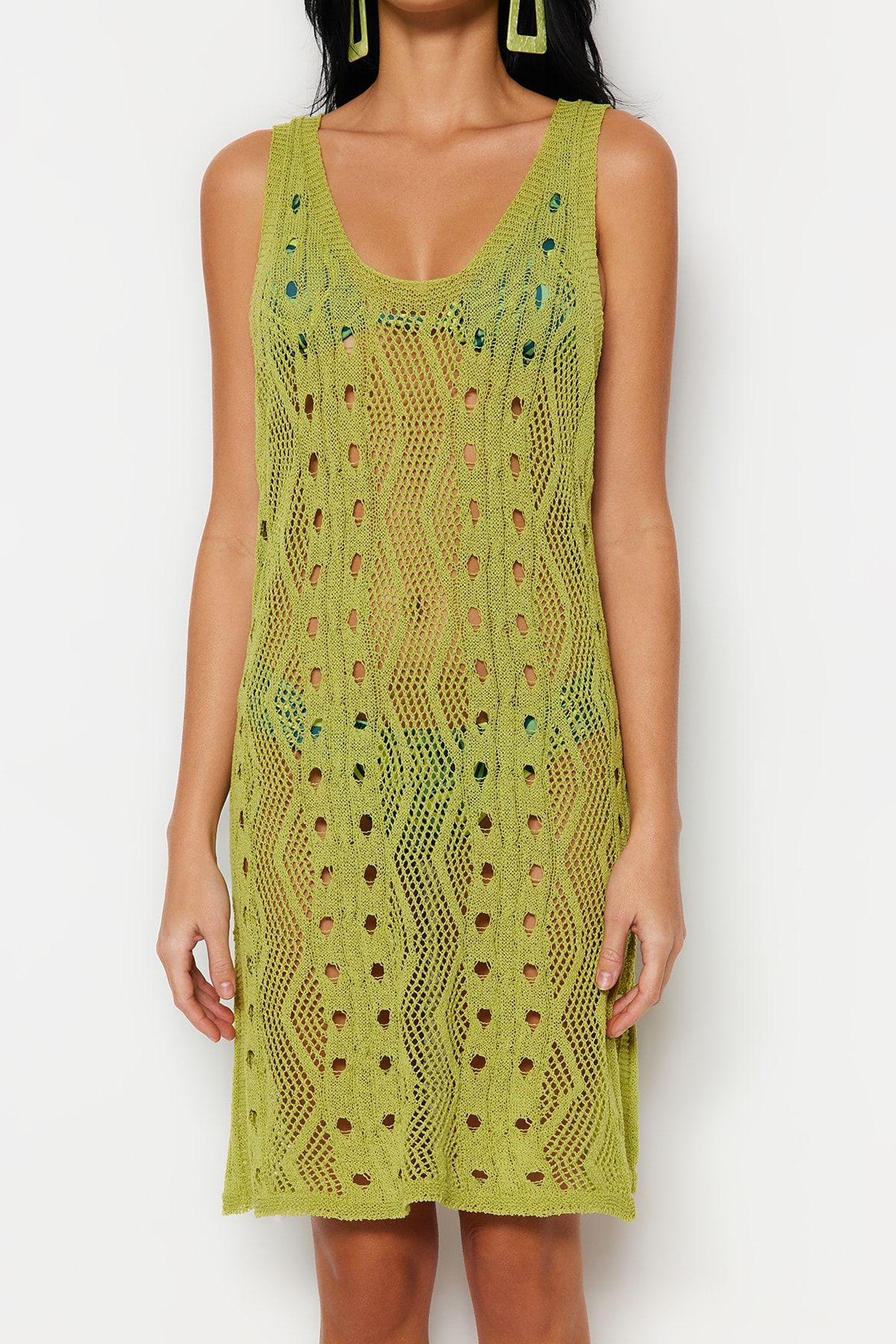 Trendyol Collection Kleid Grün Basic FN6733